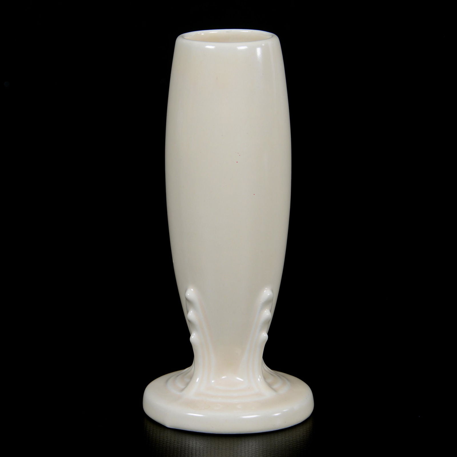 Vintage Fiestaware Vase, Cream: Vintage Fiestaware Vase, Cream, 6.375", Private Collection, KS