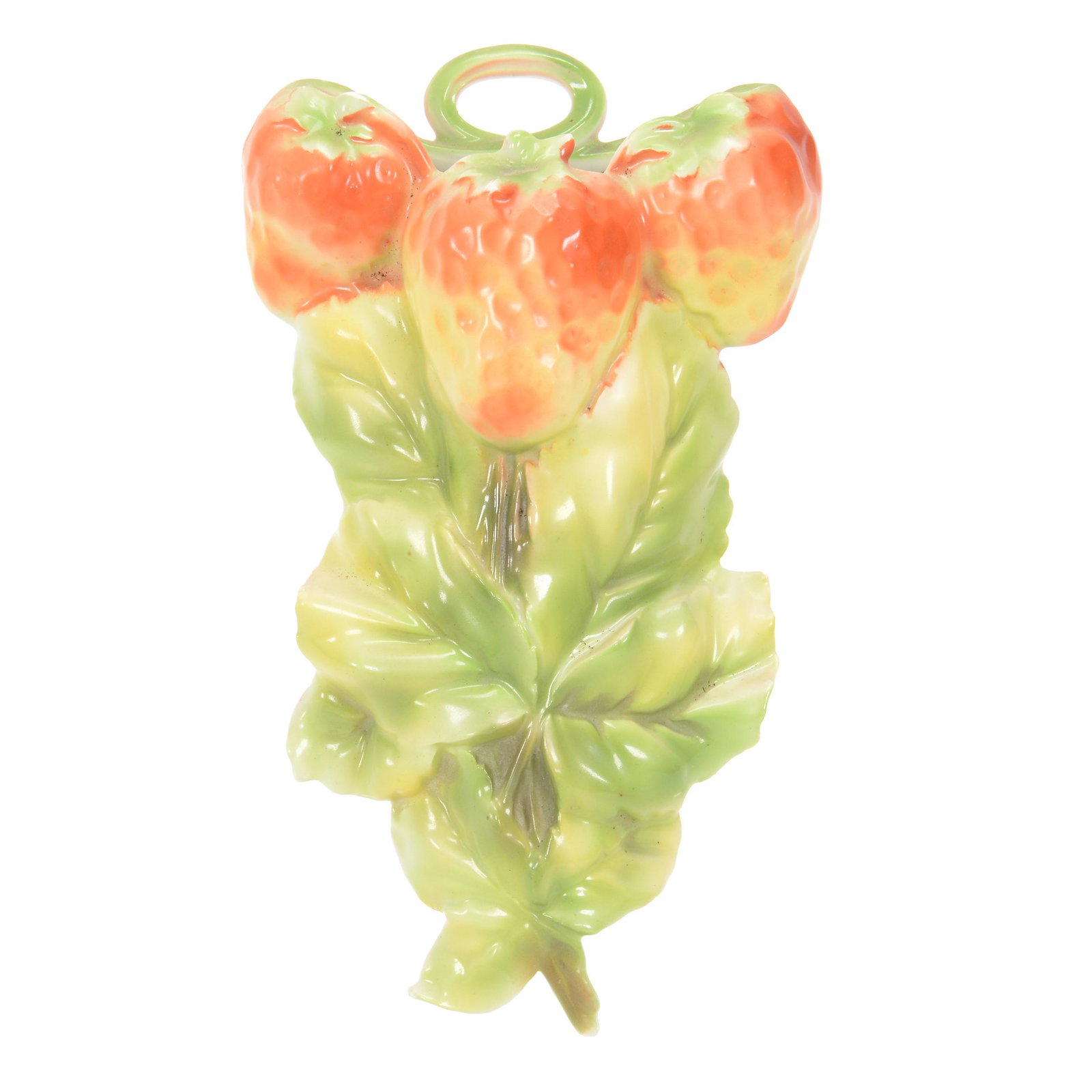 Wall Pocket Marked Royal Bayreuth Strawberry: Wall Pocket Marked Royal Bayreuth Strawberry, 9" x 5.5", Private Midwest Collection