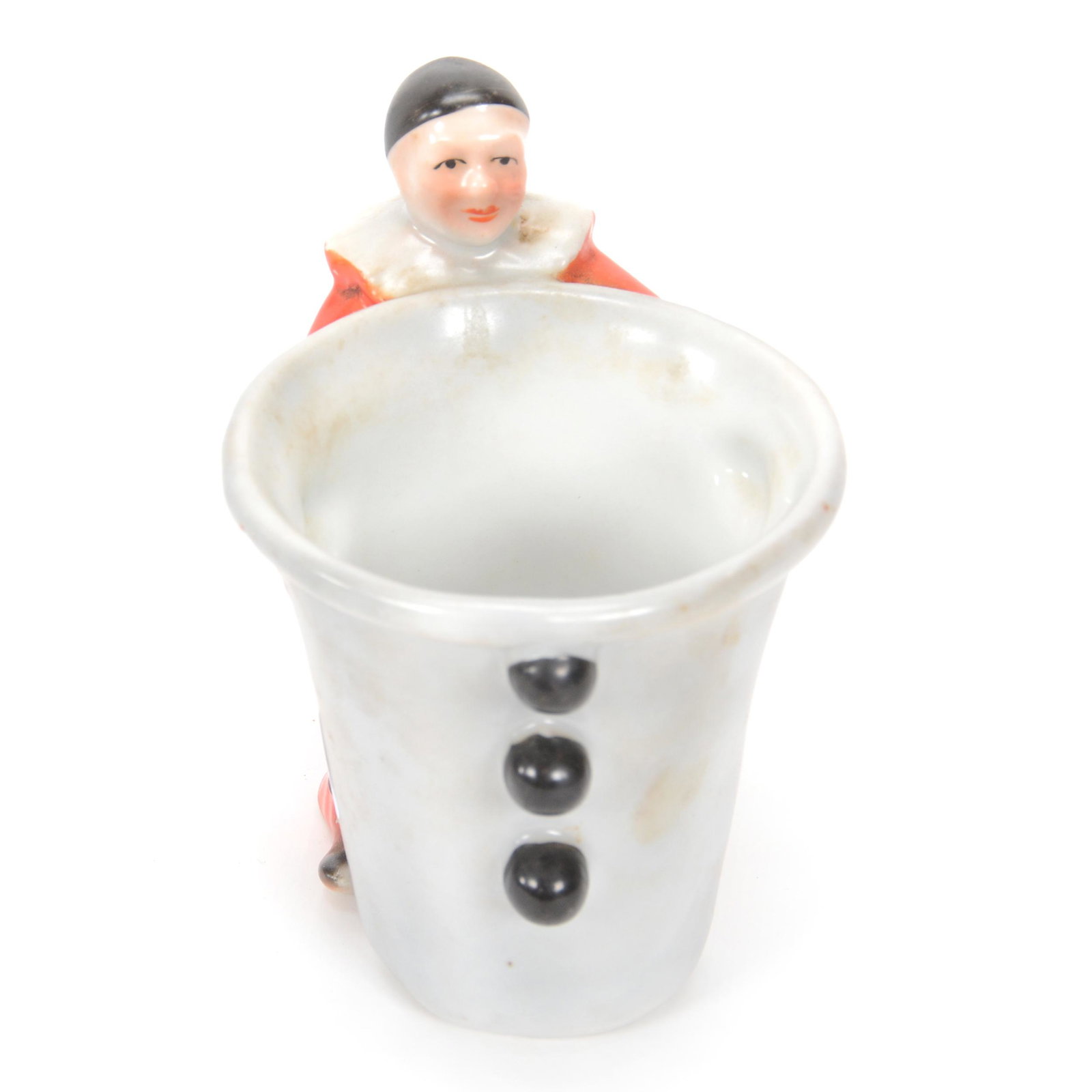 Mug Marked Royal Bayreuth Red Clown: Mug Marked Royal Bayreuth Red Clown, 4.5", Blue Mark, Private Midwest Collection