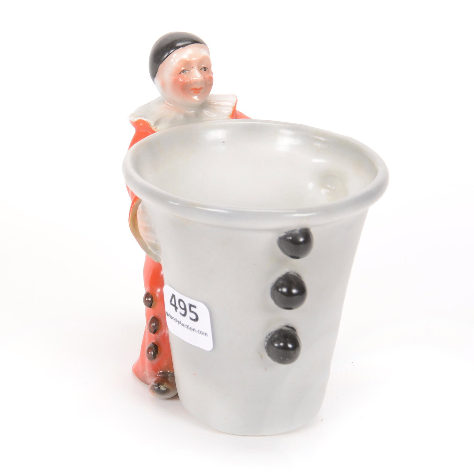 Mug Marked Royal Bayreuth Red Clown: Mug Marked Royal Bayreuth Red Clown, 4.25", Blue Mark, Private Midwest Collection