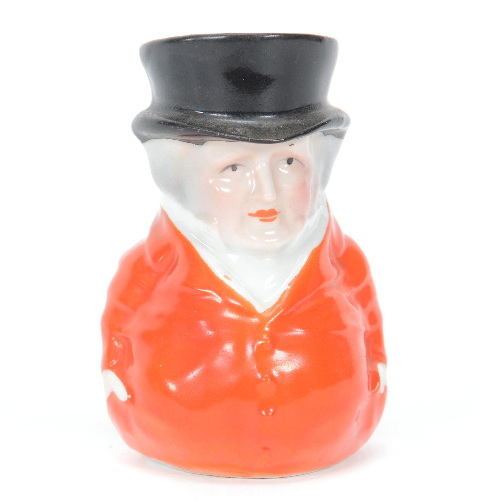 Toothpick Holder Marked Royal Bayreuth Coachman: Toothpick Holder Marked Royal Bayreuth Coachman, 3.5", Blue Mark, Private Midwest Collection