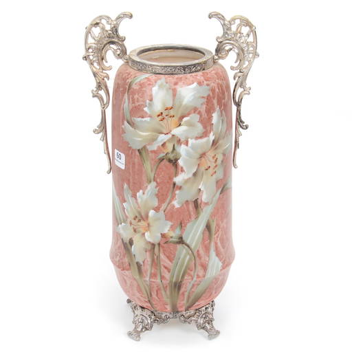 Vase, Two Handles, Marked Kelva Feb 20, 2021 Woody Auction LLC in KS