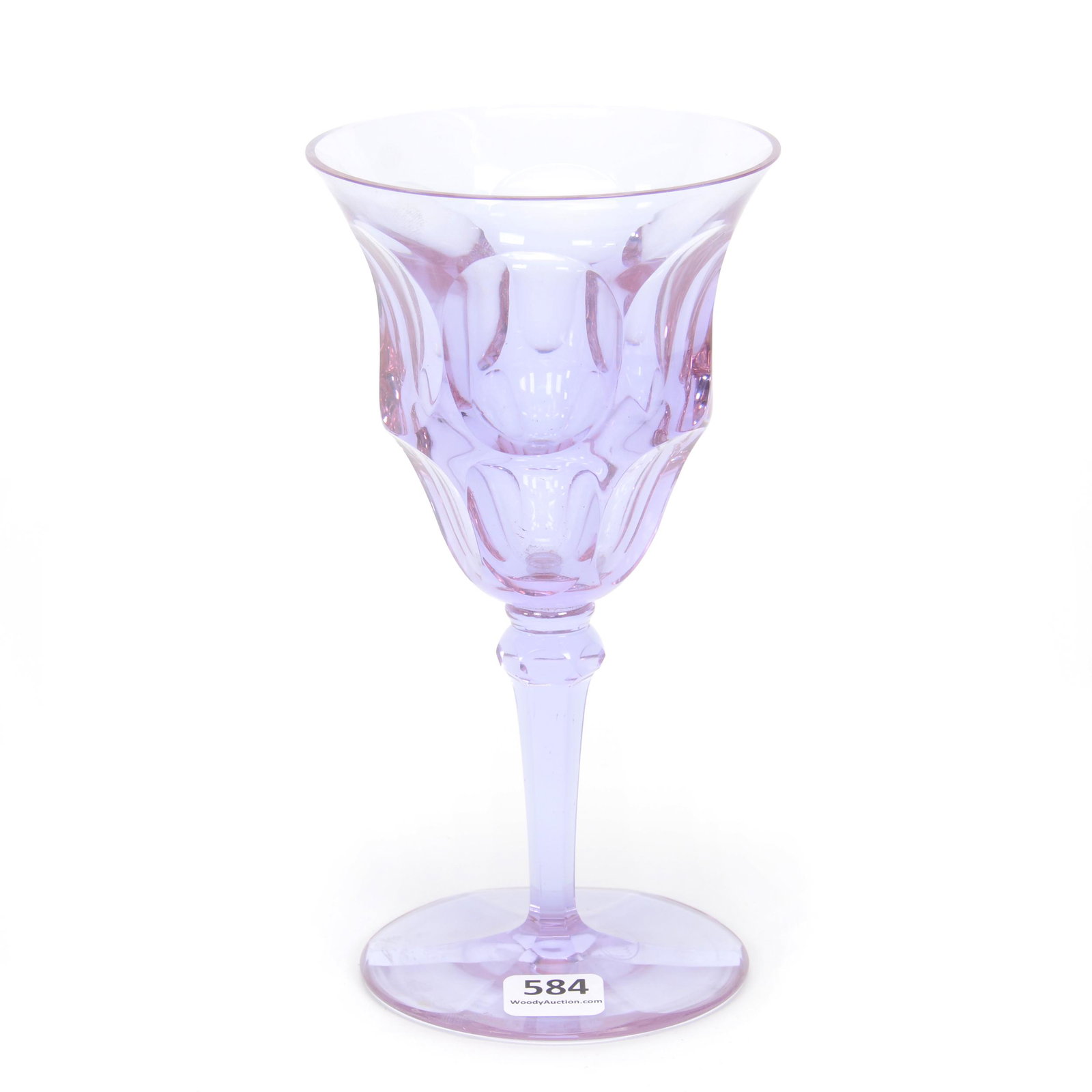 Goblet, alexandrit Art Glass Signed Moser: Goblet, alexandrit Art Glass Signed Moser, 7.5", Circa 1925, Rare Neodymium Glass, Gary Baldwin Collection