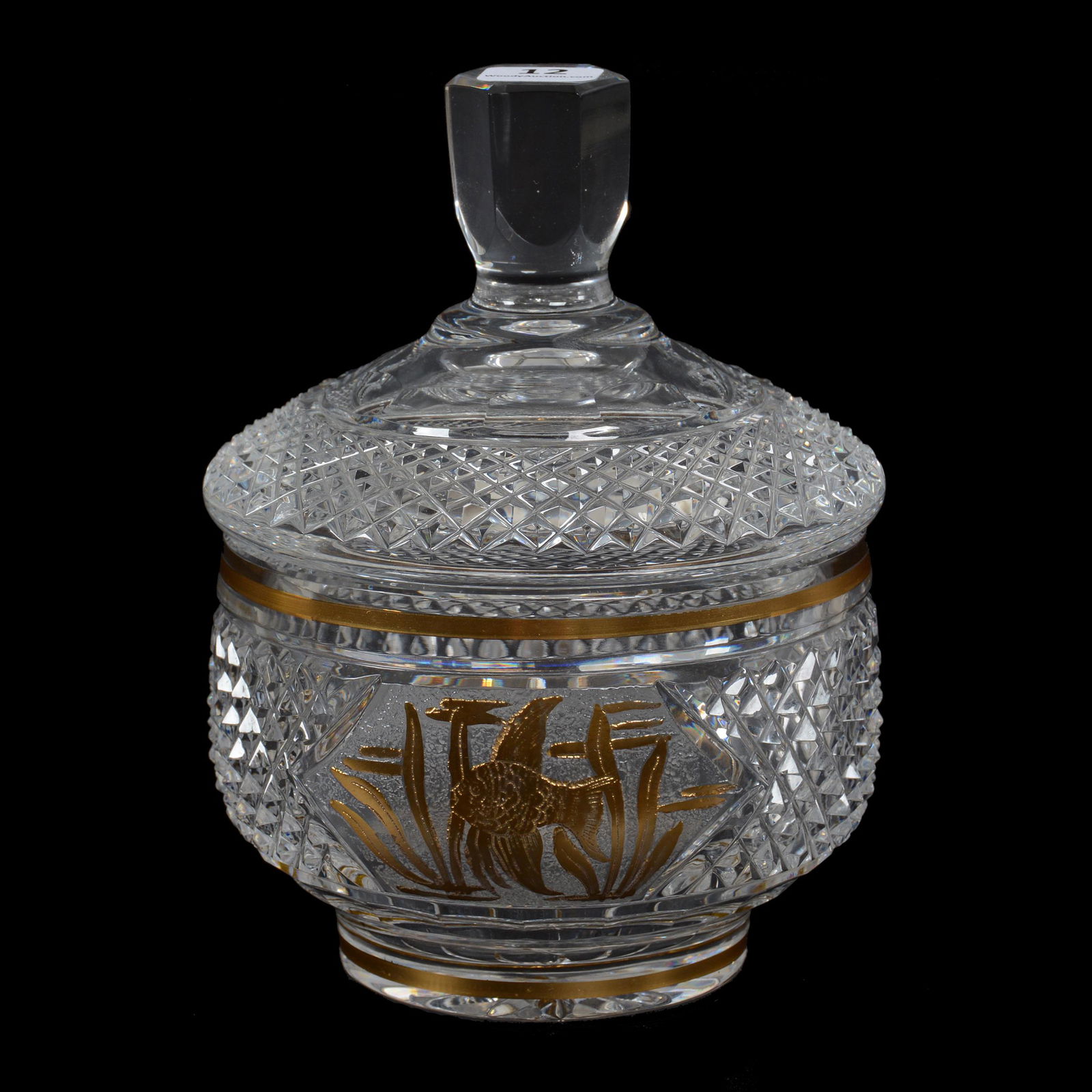 Covered Jar Marked Moser (Inside Center) (1 of 4)