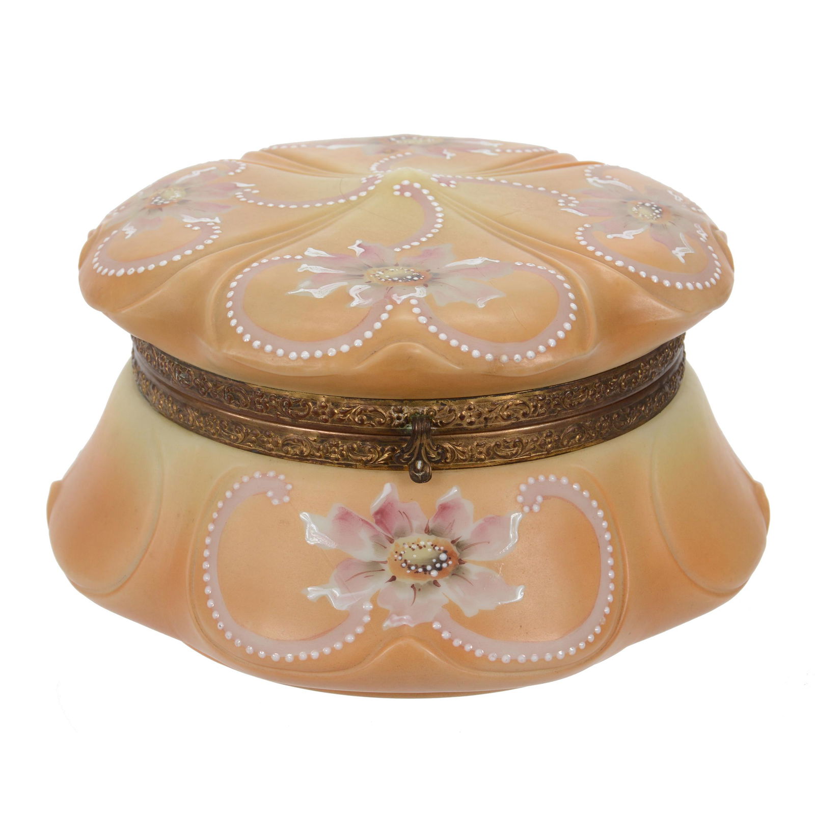 Dresser Box Marked Nakara Art Glass (1 of 4)