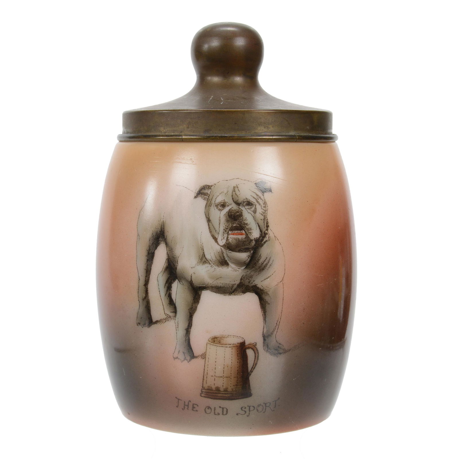 Humidor Marked Nakara Art Glass (1 of 3)