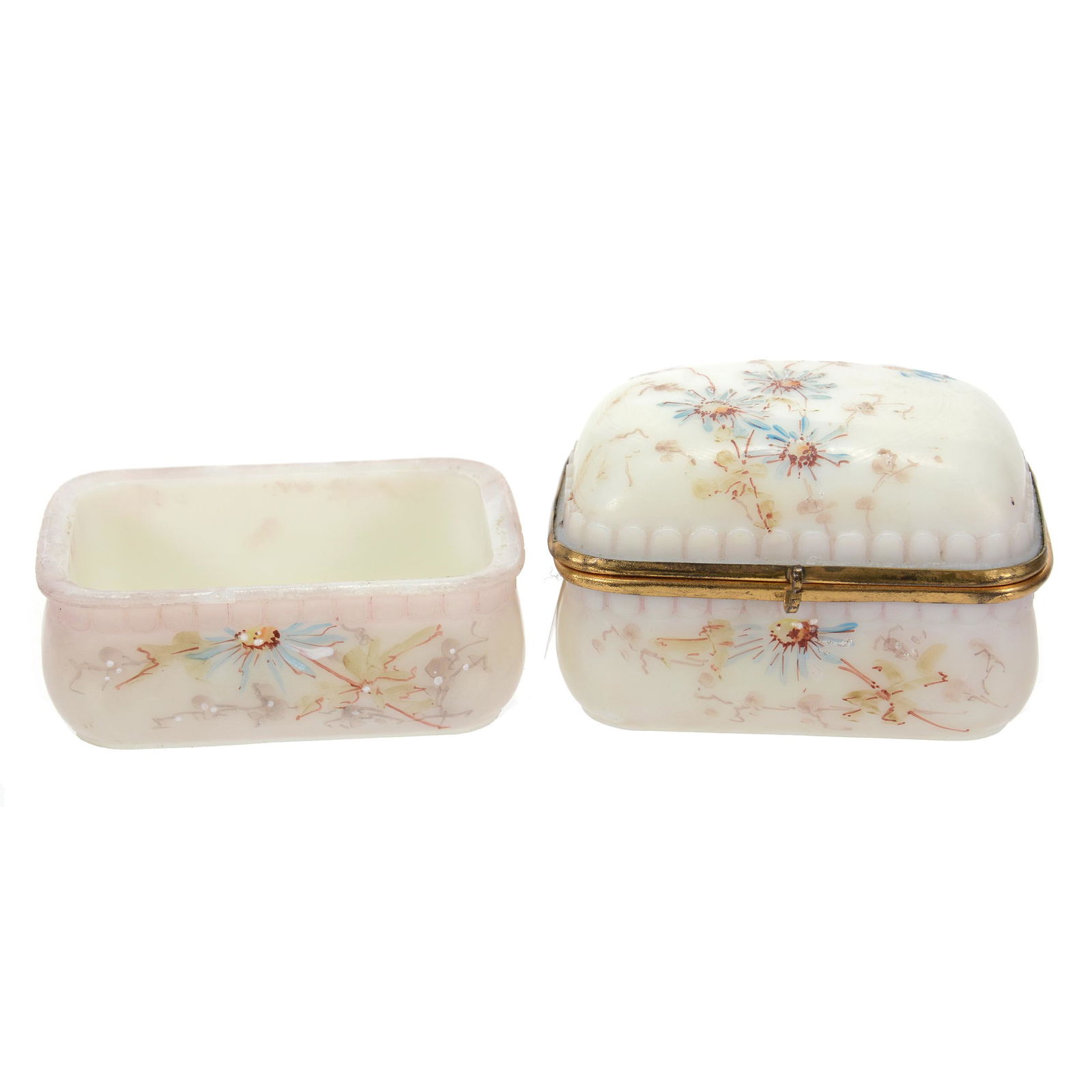 (2) Match Boxes, Wave Crest Art Glass (1 of 3)