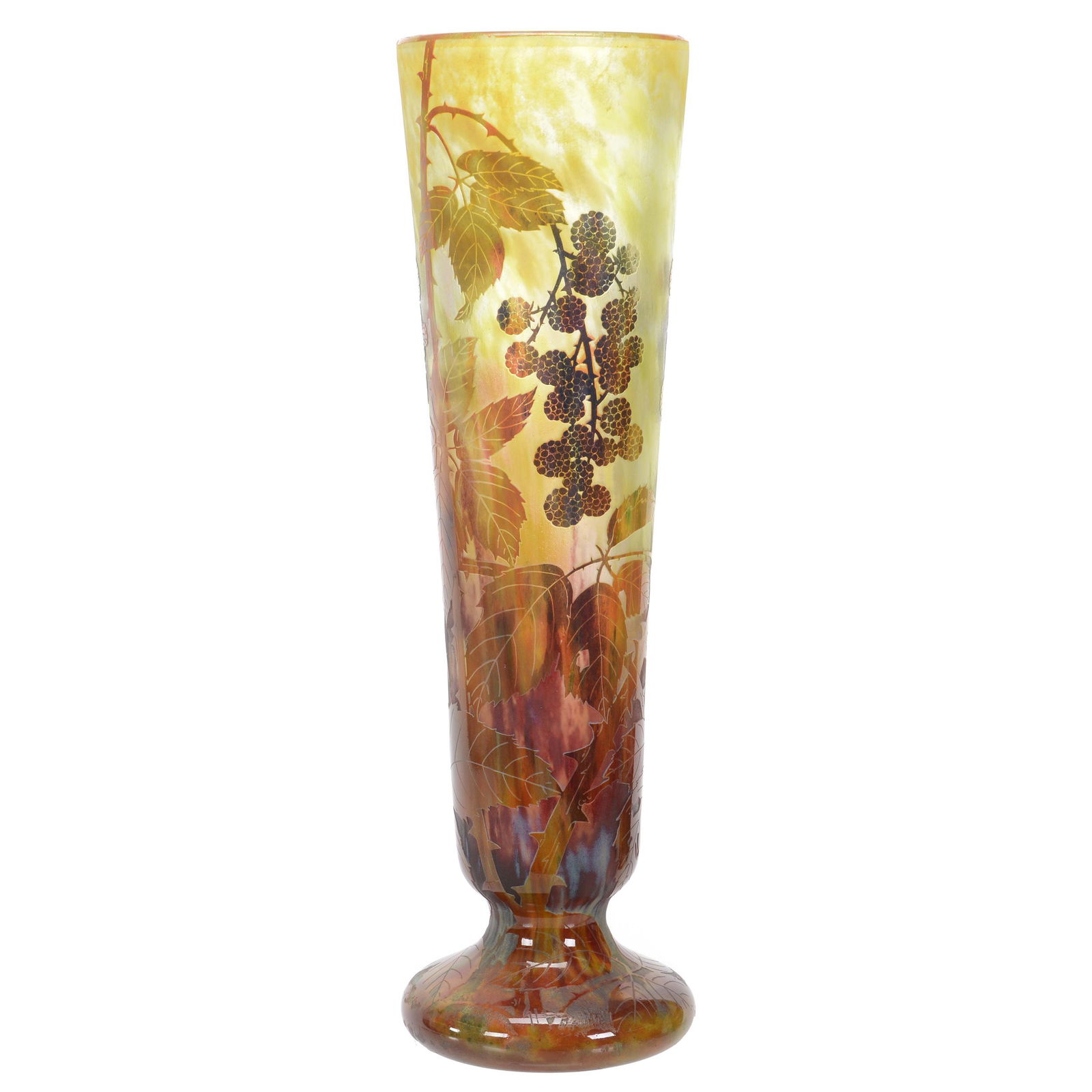 Vase Signed Daum Nancy French Cameo Art Glass (1 of 4)