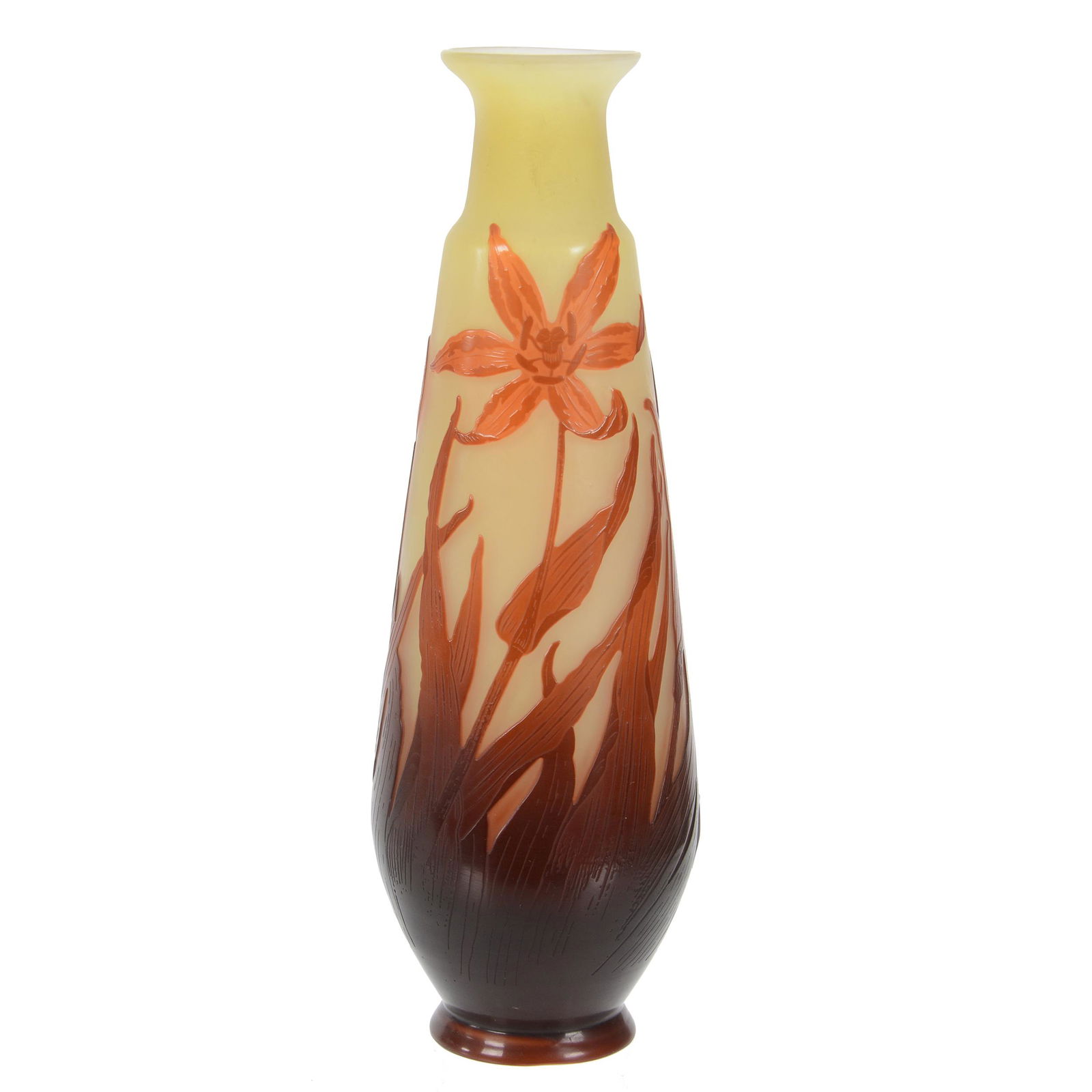 Vase Signed Galle French Cameo Art Glass (1 of 4)