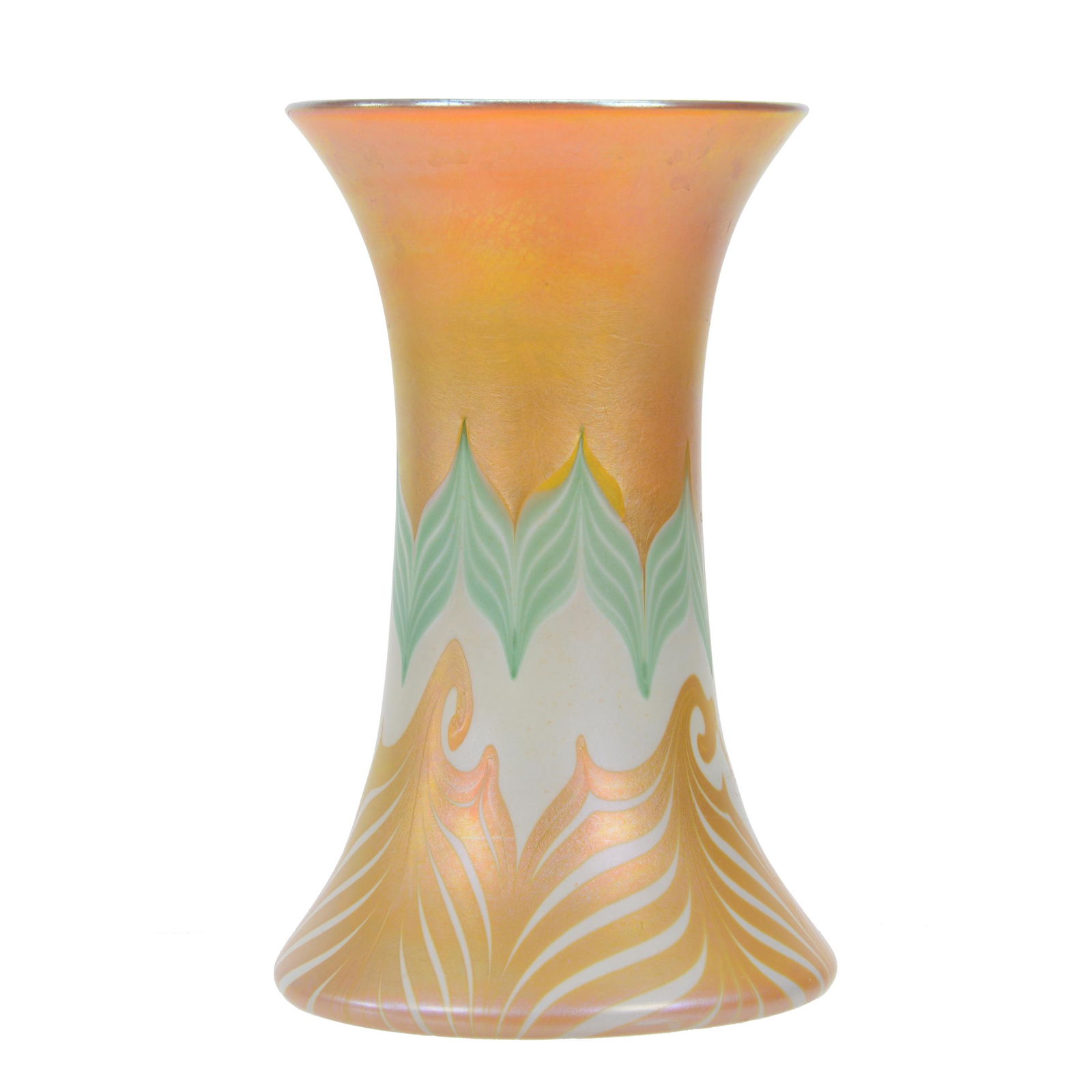 Vase Signed Quezal Art Glass (1 of 3)