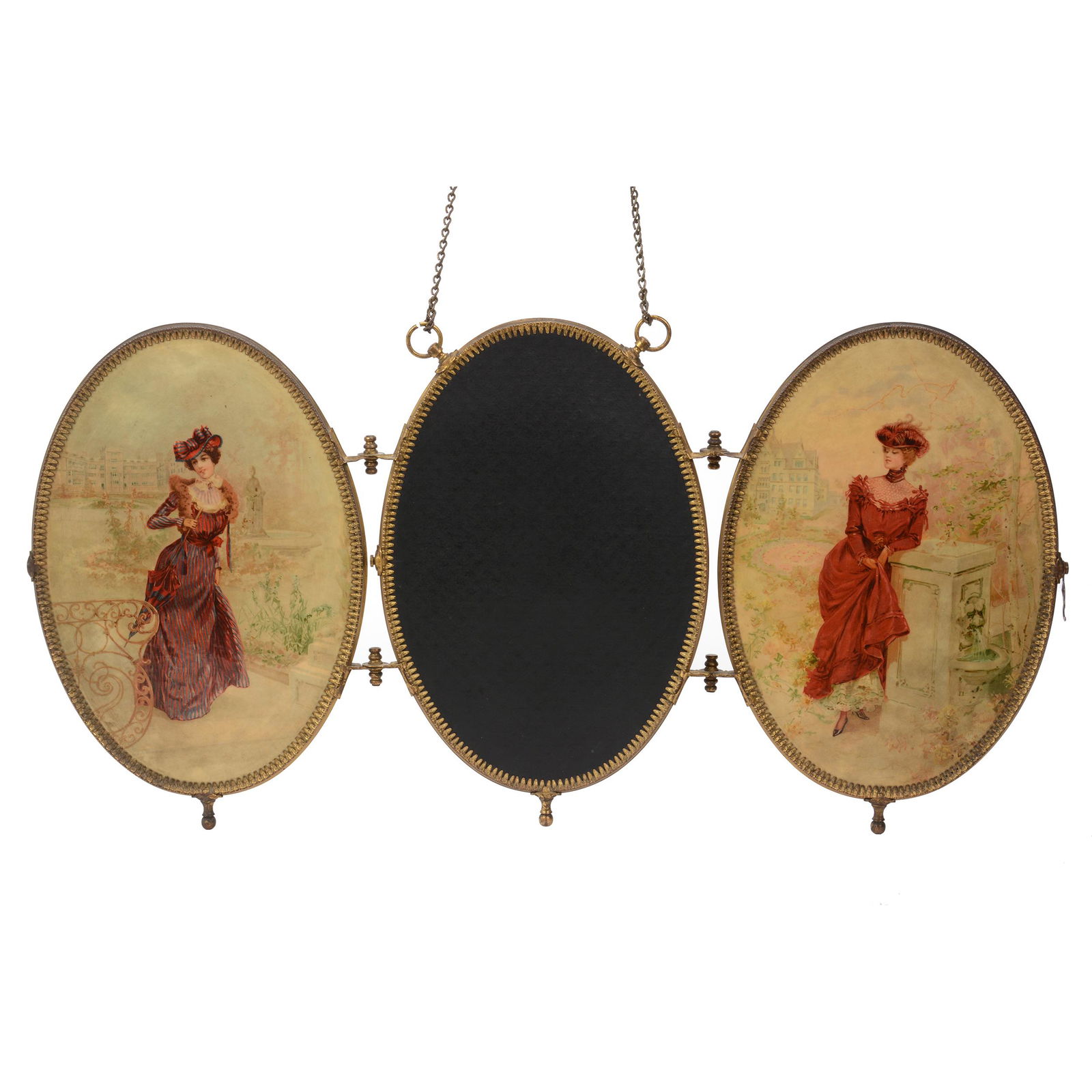 Victorian Triptych Vanity Mirror (1 of 5)