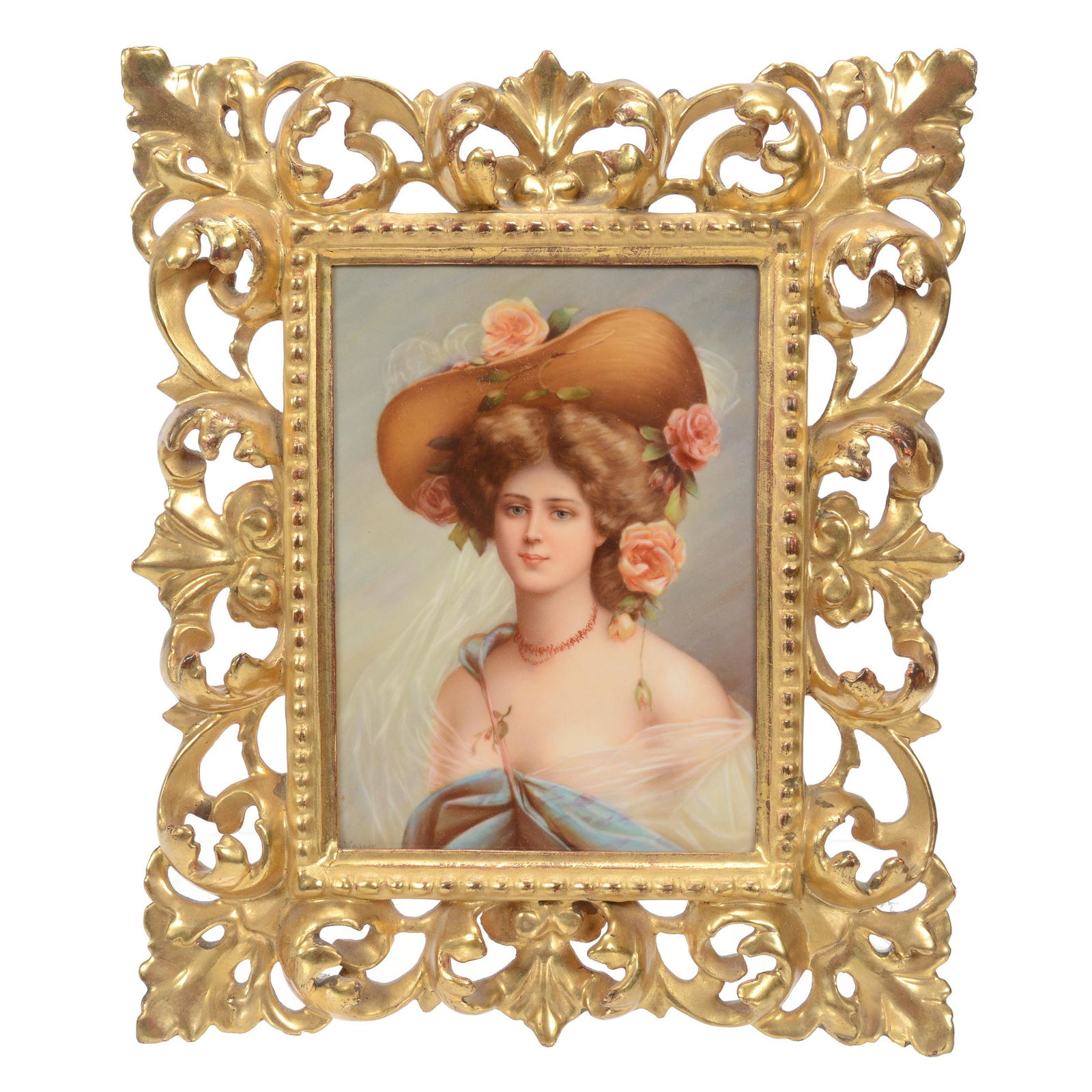 Porcelain Portrait Plaque Marked "KPM" (1 of 4)