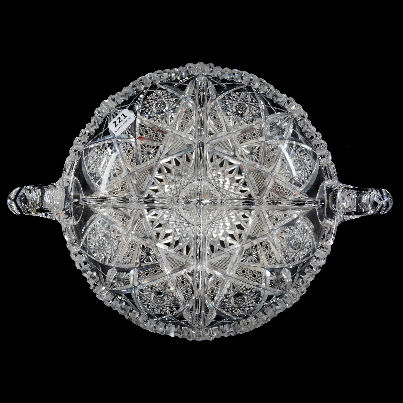 Bowl, Four Division,  ABCG , Two Handles (1 of 3)