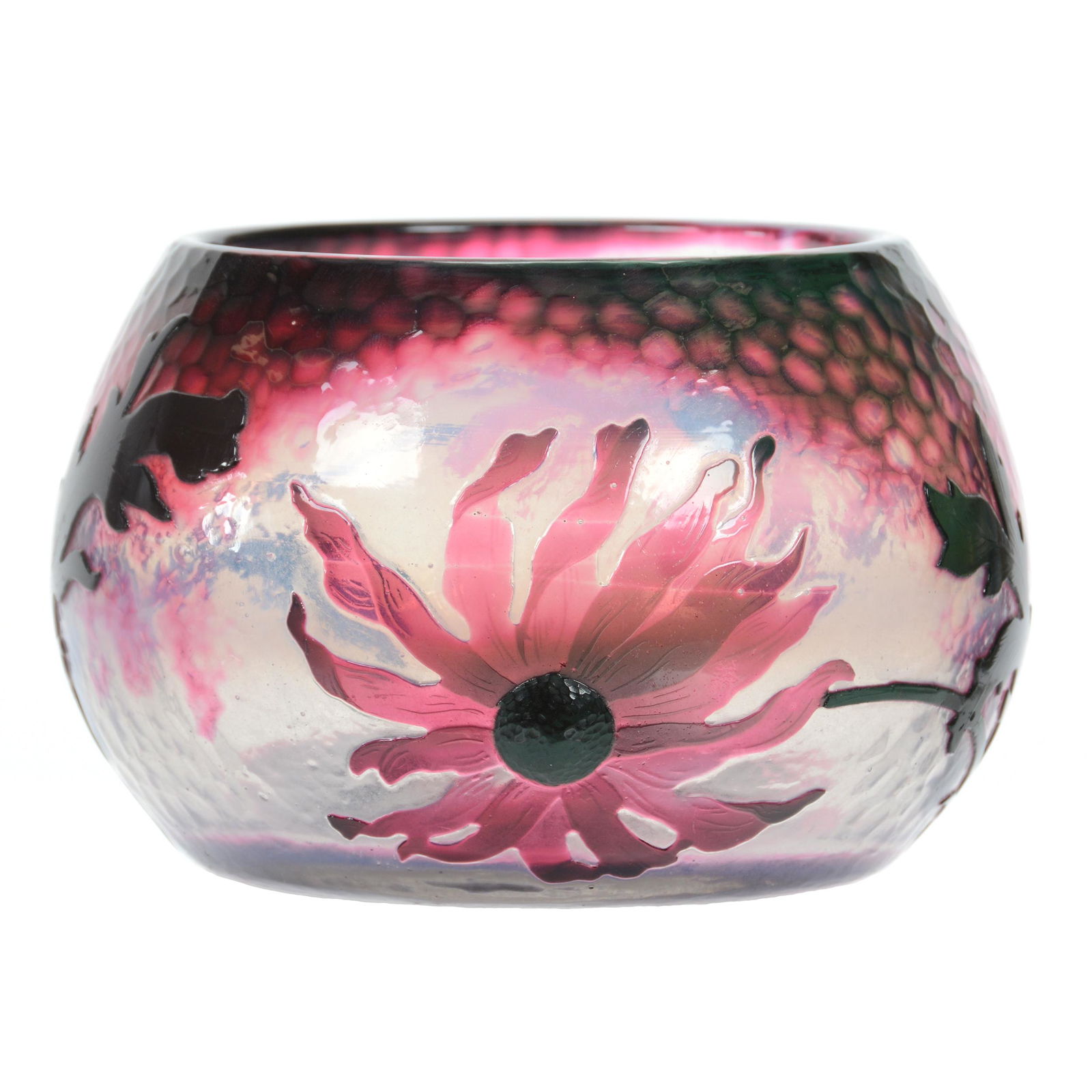 Bowl Signed Daum Nancy French Cameo Art Glass (1 of 4)