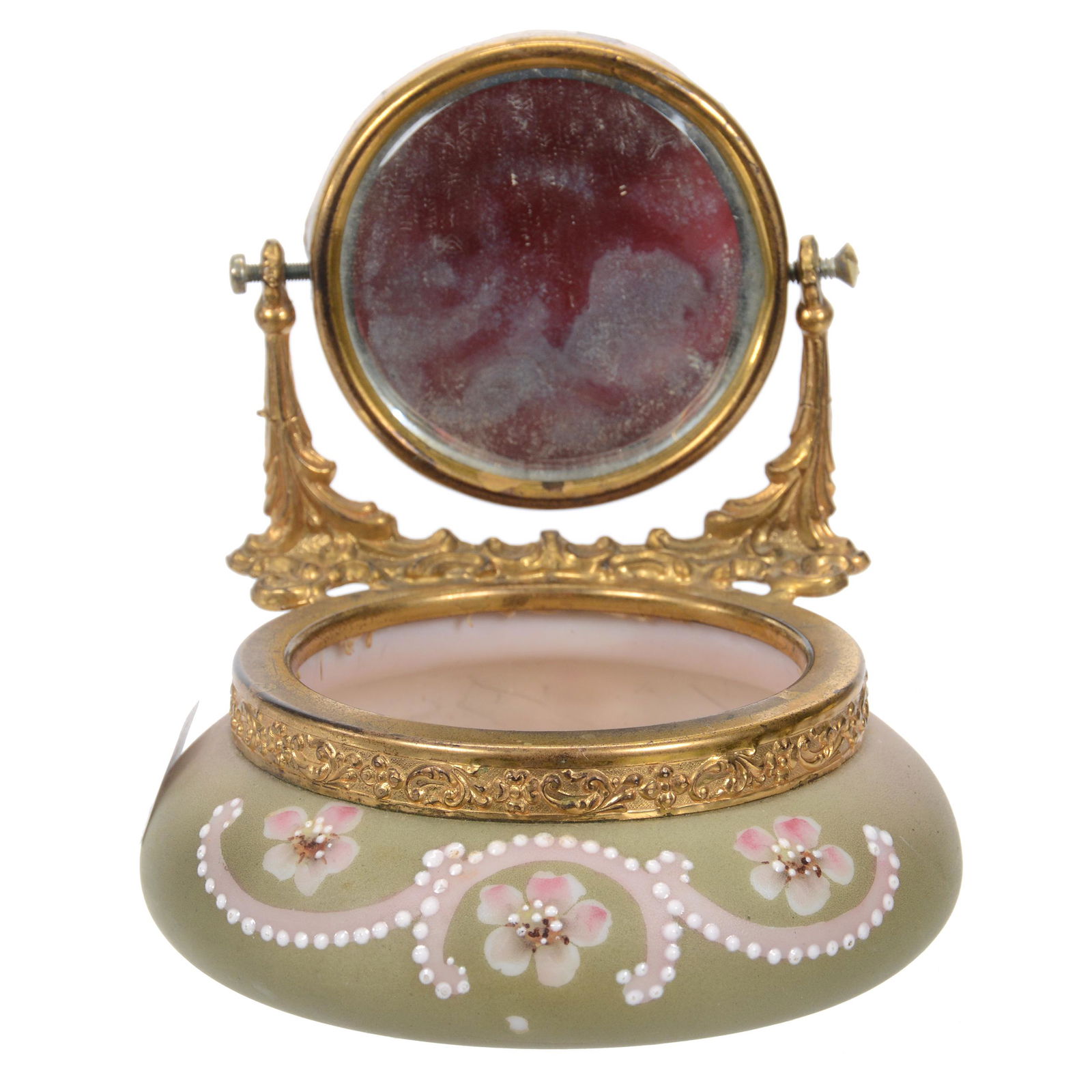 Mirrored Pin Dish Marked Nakara Art Glass (1 of 3)