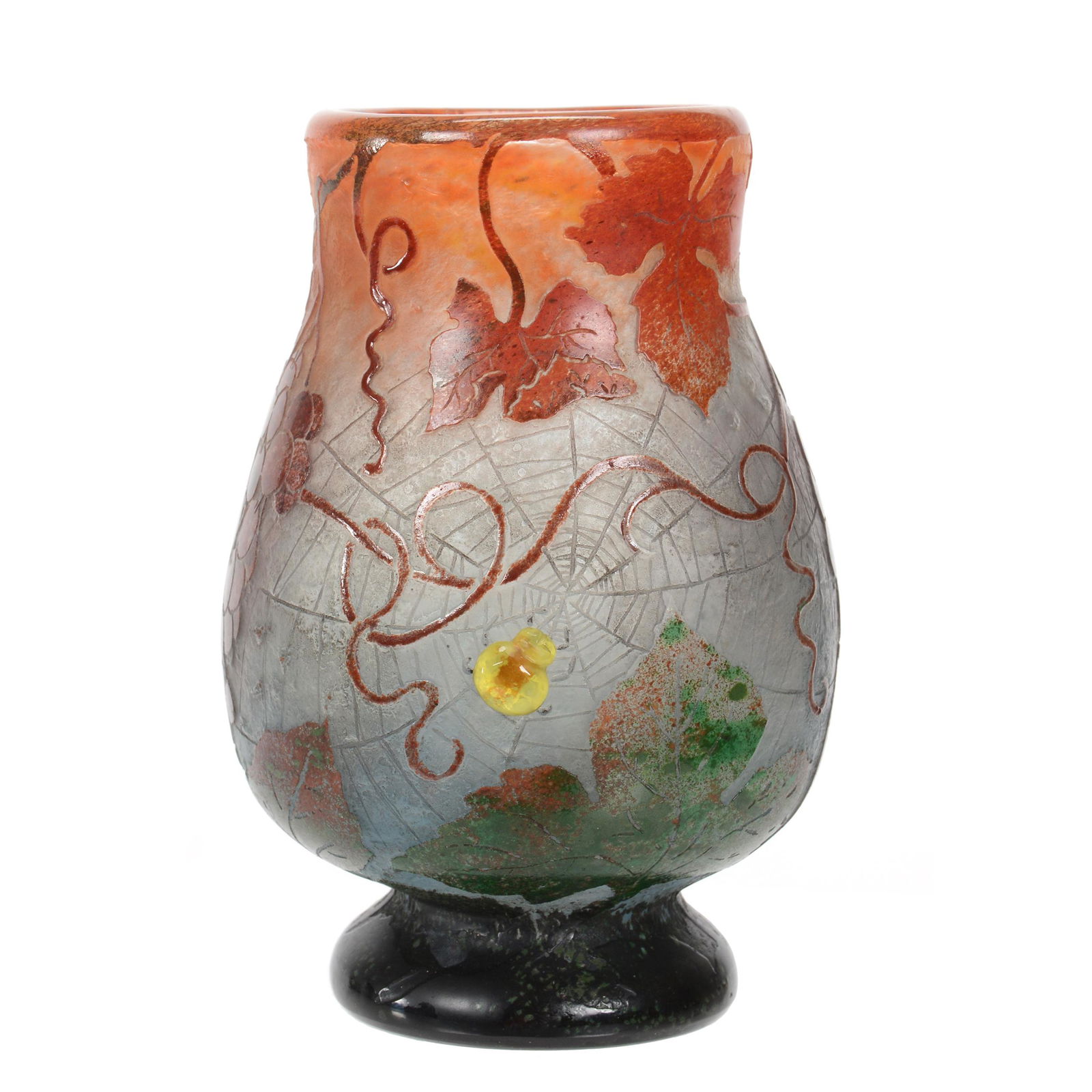 Vase Signed Daum Nancy French Cameo Art Glass (1 of 5)