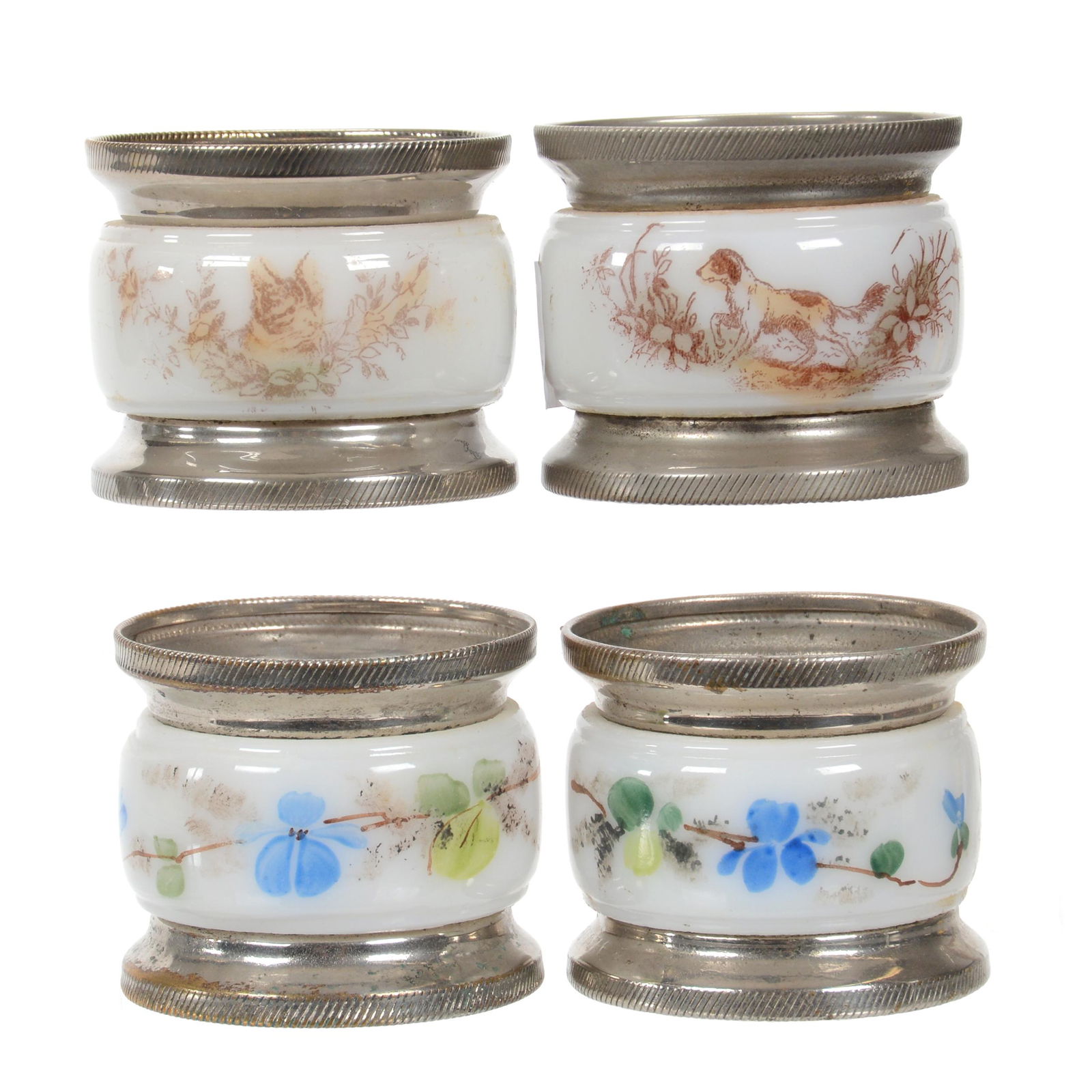 (4) Napkin Rings, Unmarked Wave Crest/Mt. Washington (1 of 3)