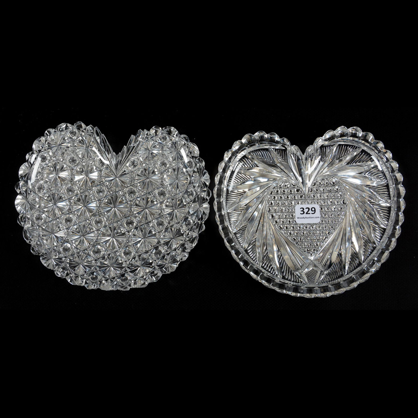 (2) Plates, ABCG, Heart Shaped - Nice Quality! (1 of 2)