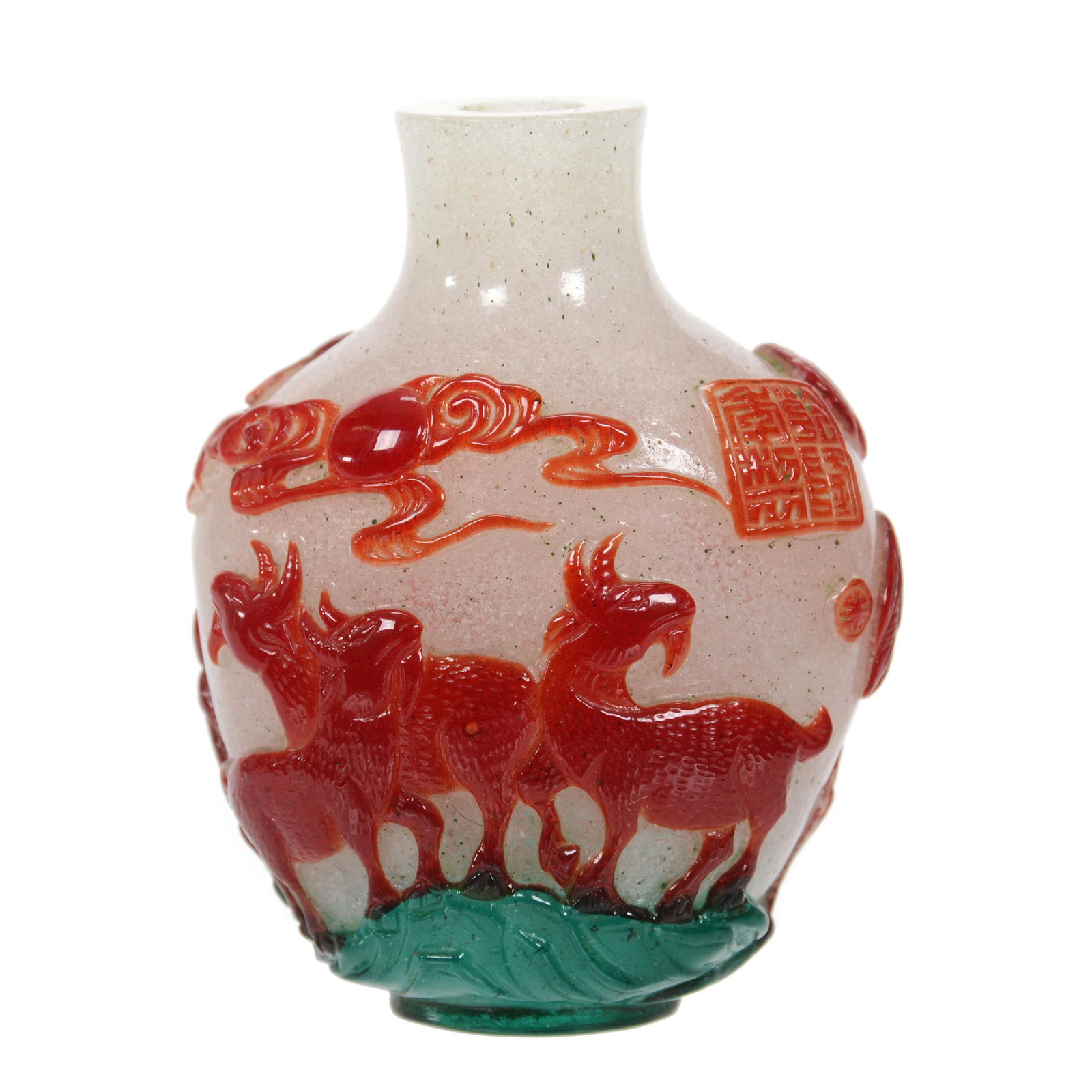 Snuff Bottle, Cameo Carved (1 of 3)