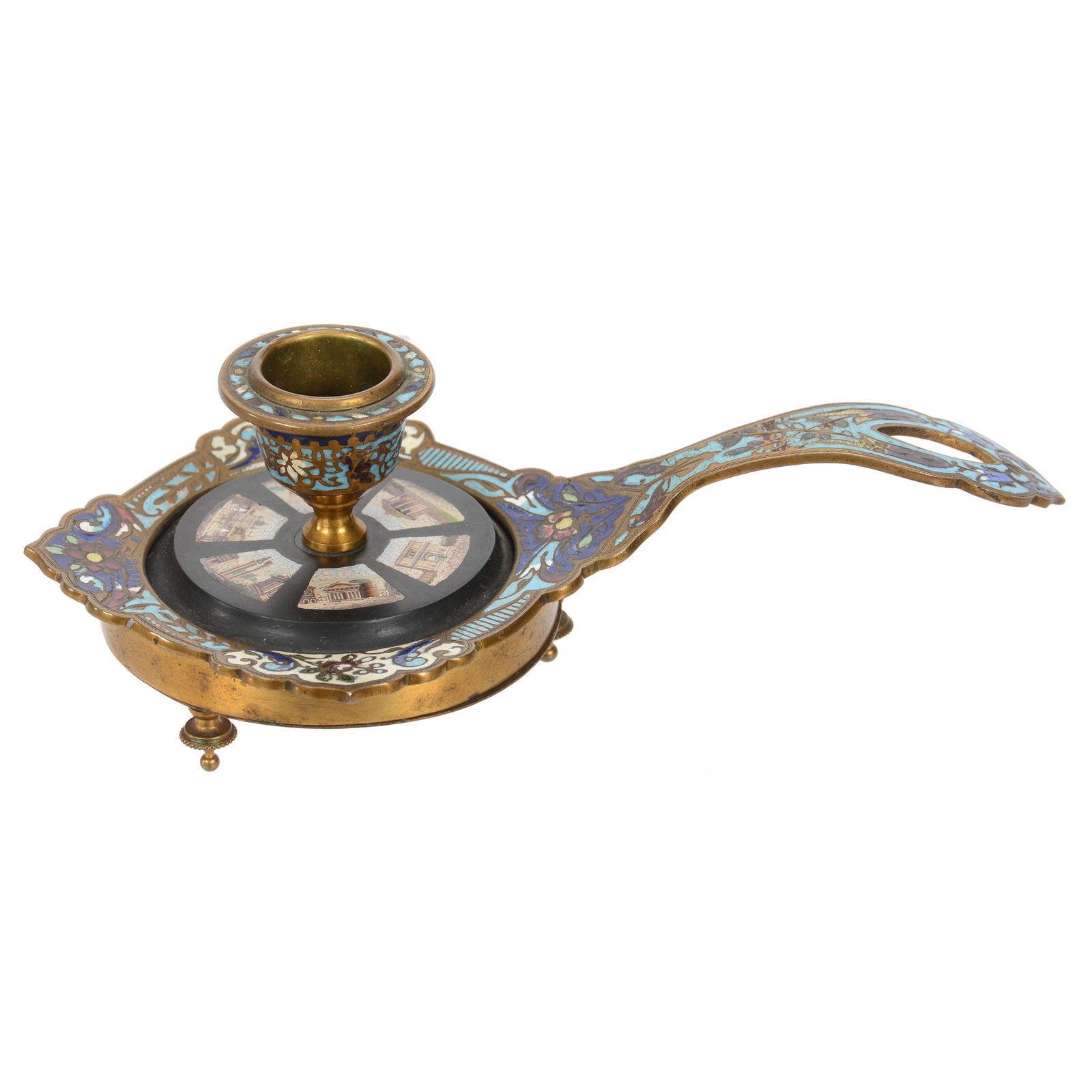 Chamberstick, Quality Pietra Dura (1 of 3)