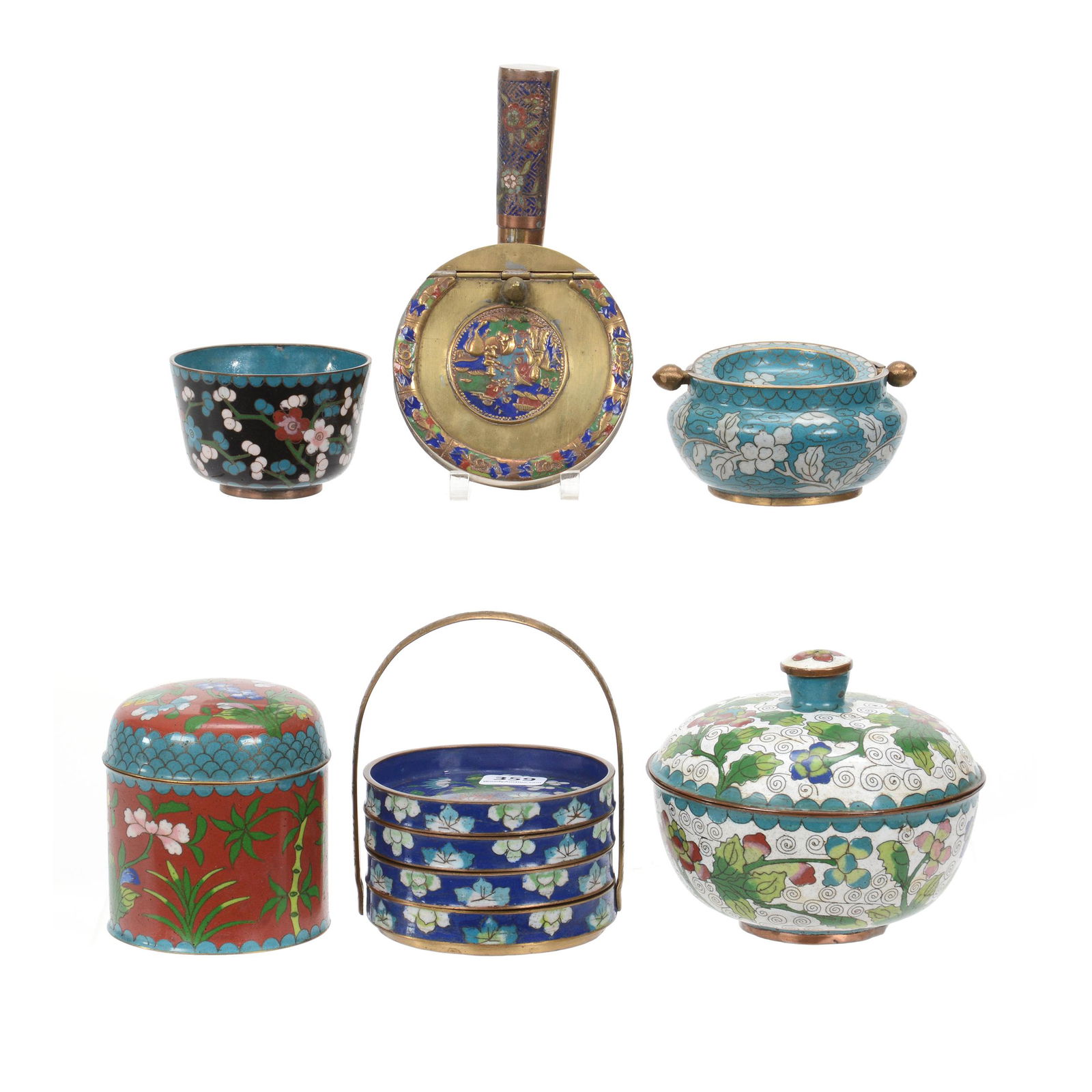 (6) Assorted Cloisonne Items (1 of 3)