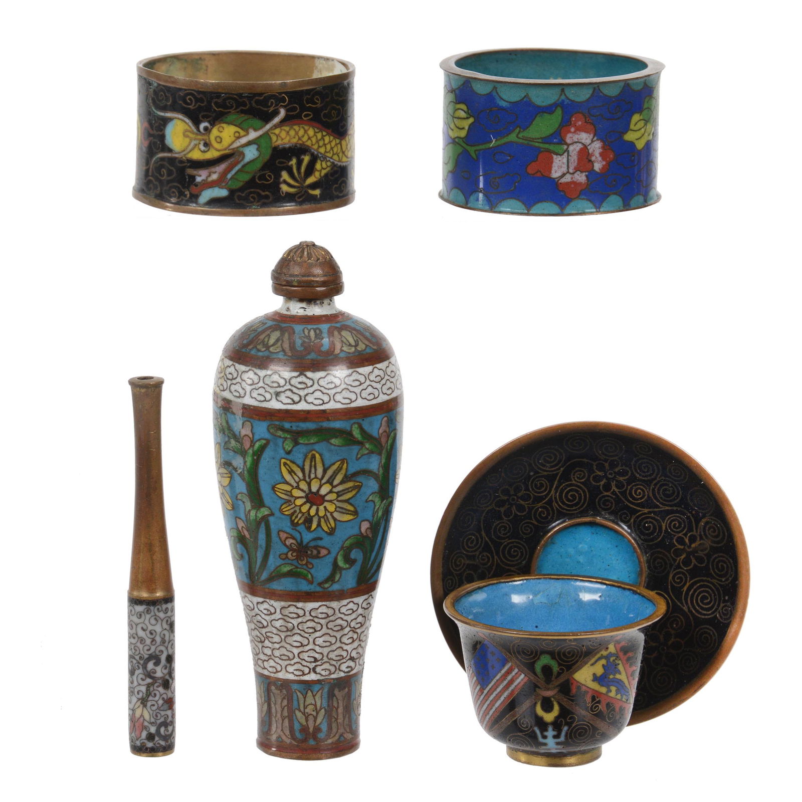 (5) Assorted Cloisonne Items (1 of 3)