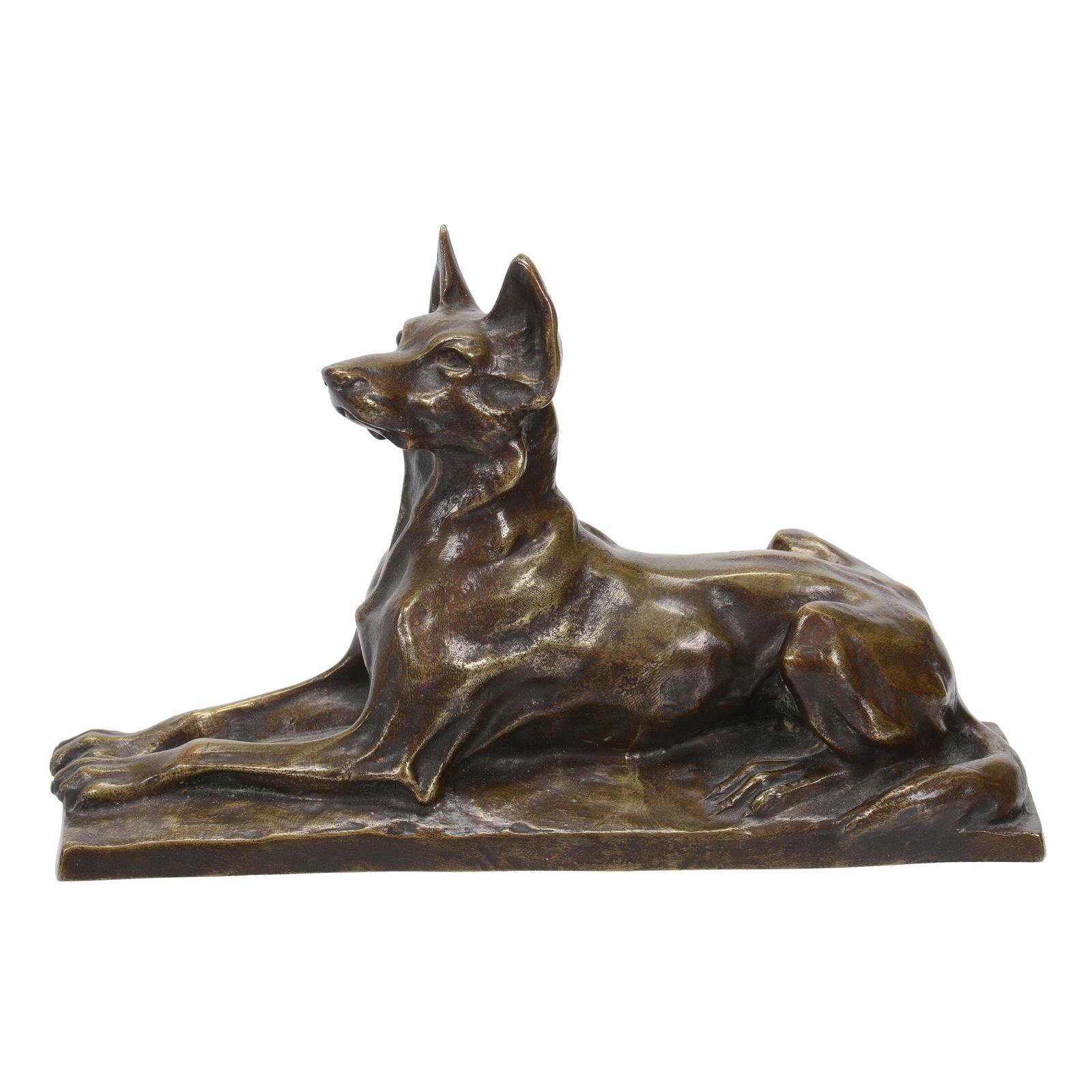 Bronze Sculpture Of German Shepherd (1 of 4)