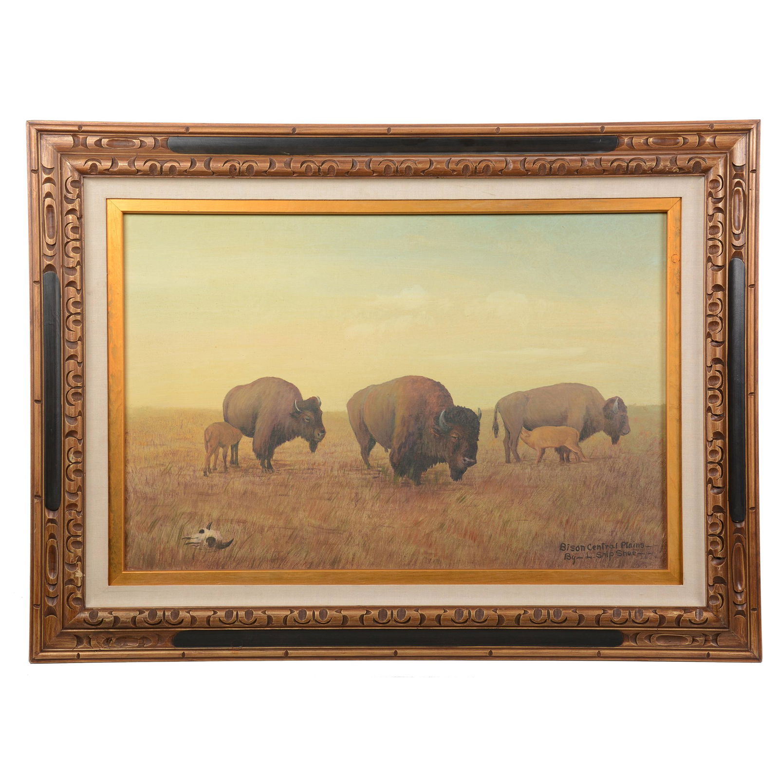 Oil On Canvas By Louis Shipshee (1896-1975) (1 of 5)