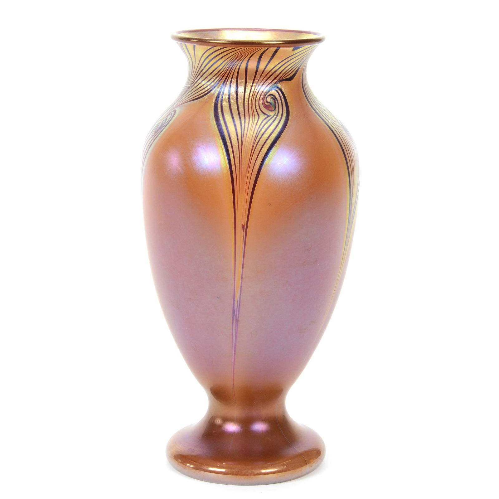 Vase Marked Orient & Flume Art Glass, Dated 1977 (1 of 3)