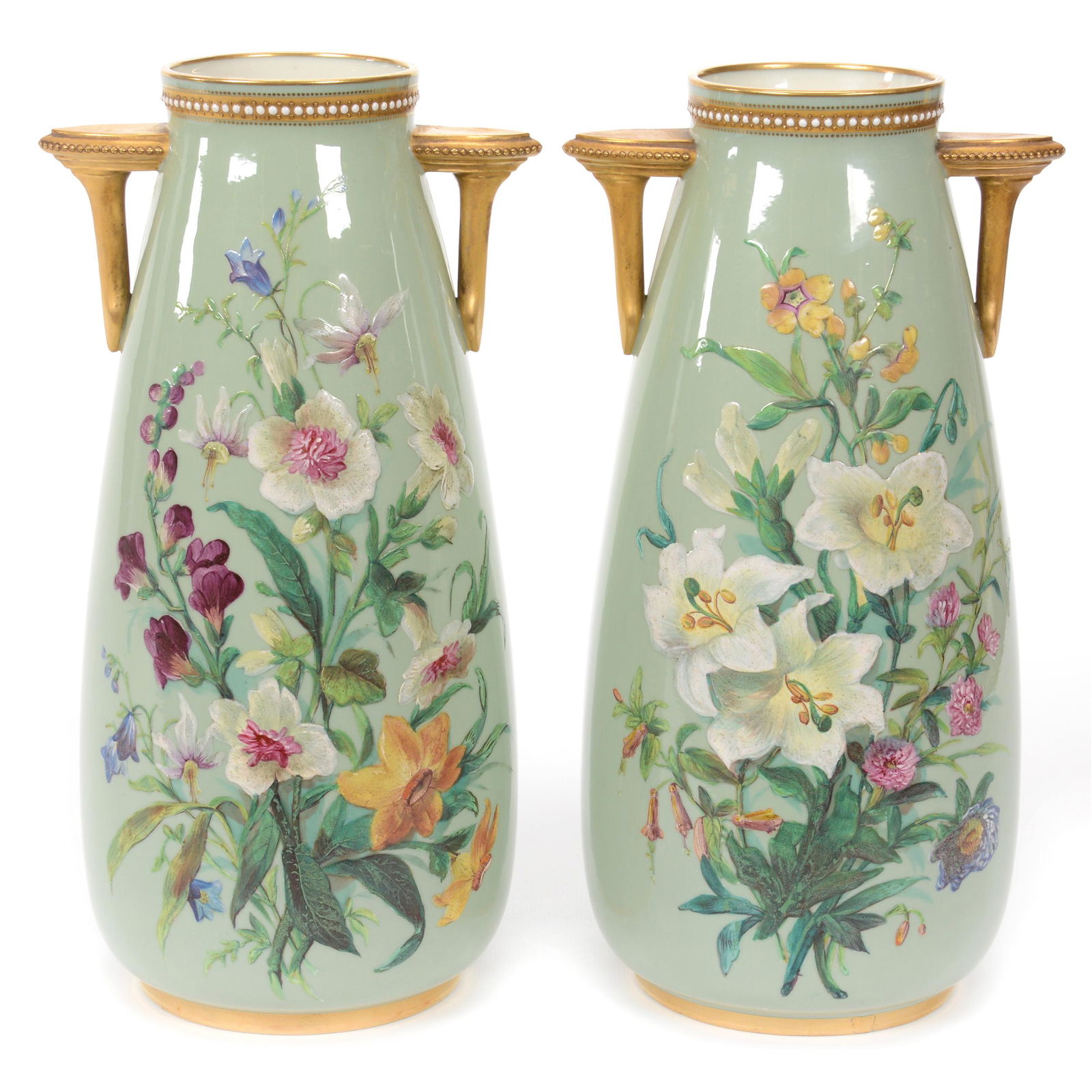 Pair Porcelain Vases (1 of 3)