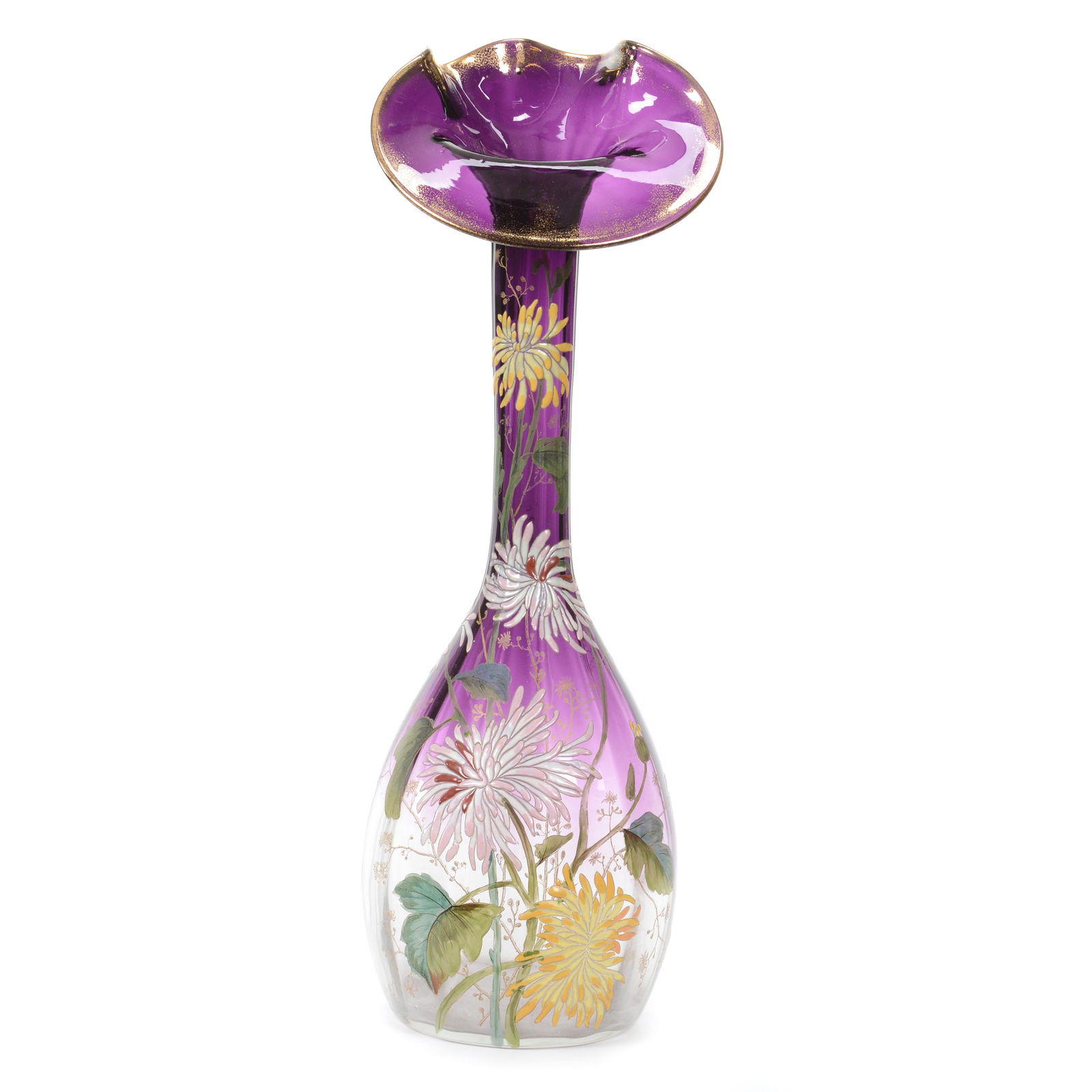 Jack In Pulpit Vase, Unmarked Moser/Mt. Joye (1 of 4)