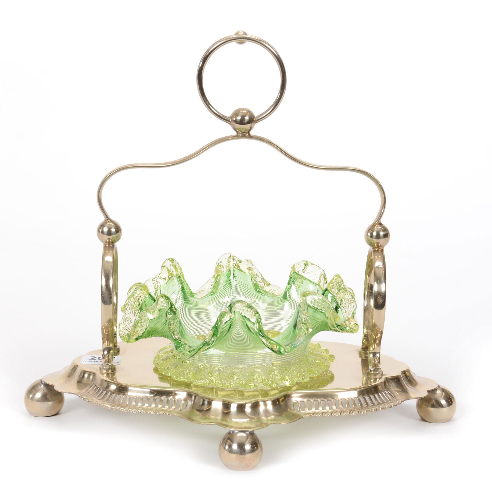 Victorian Sweetmeat, Clear Art Glass (1 of 4)