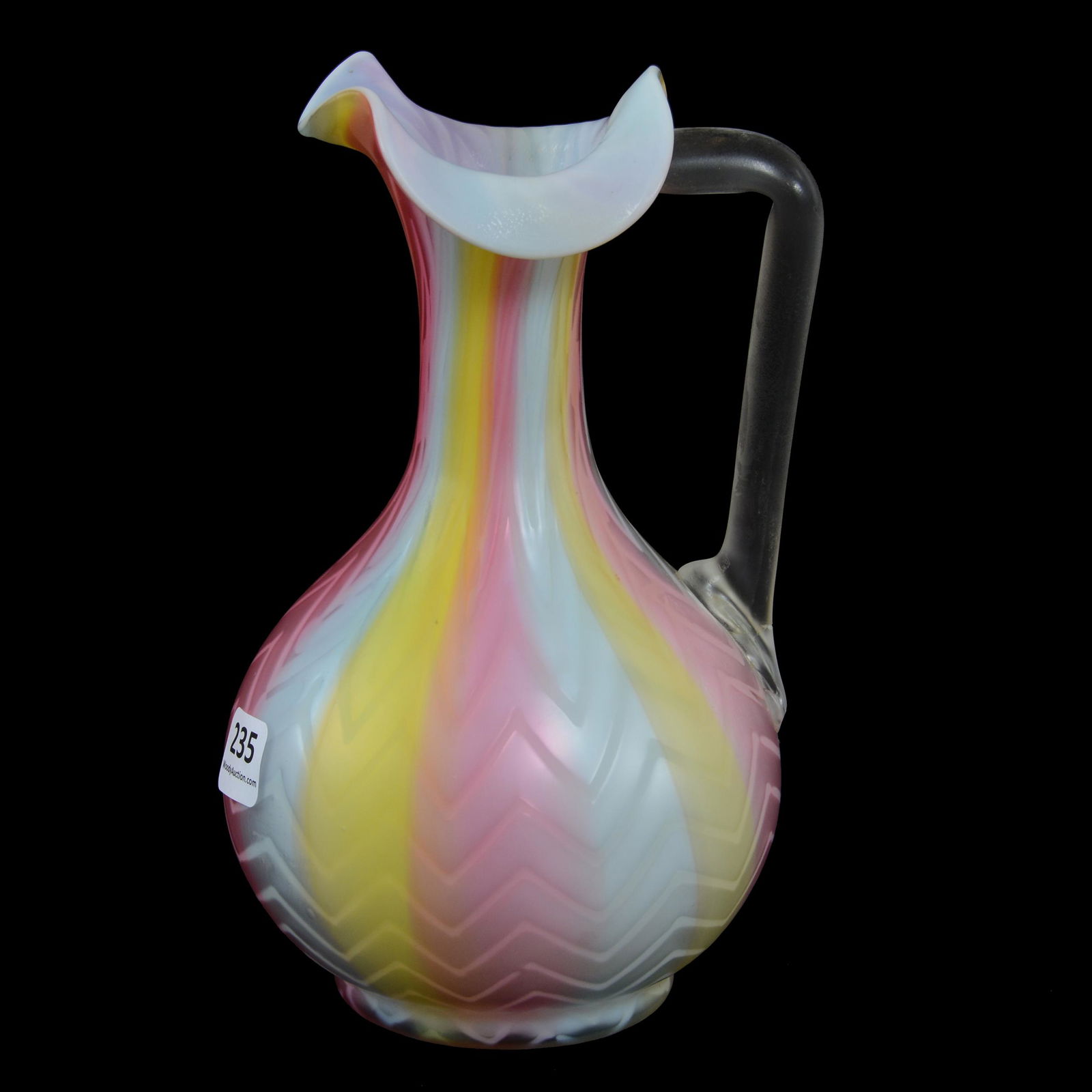 Handled Ewer, Rainbow Satin Herringbone MOP (1 of 3)