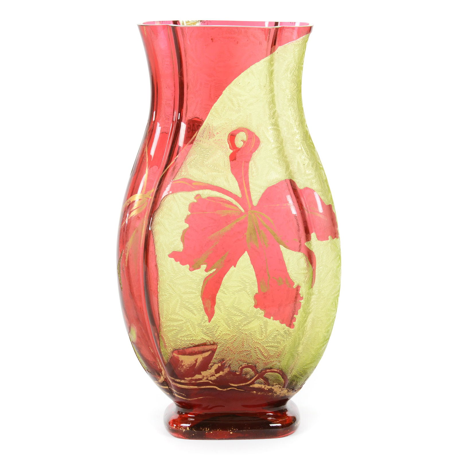 Vase, Unmarked Baccarat Art Glass (1 of 6)