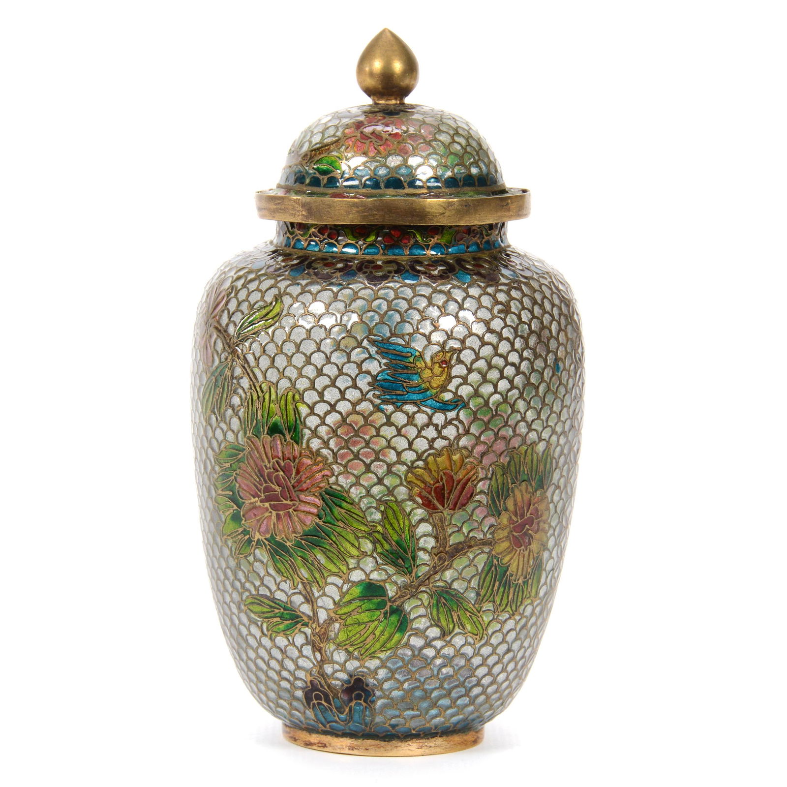 Covered Jar, Plique a'Jour (1 of 3)