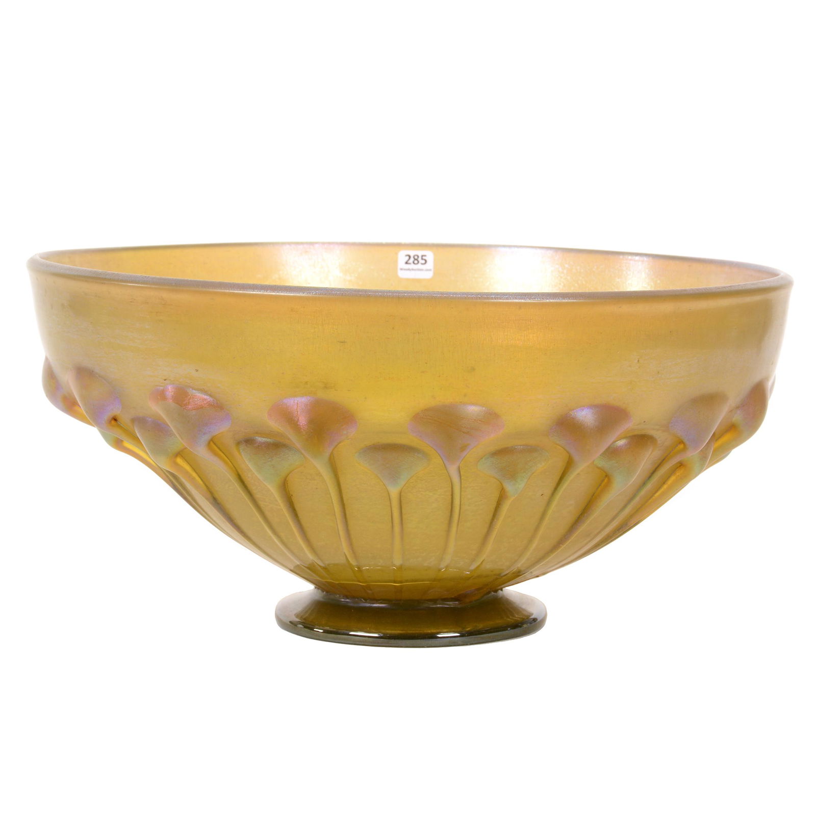 Fantastic Punch Bowl Signed Louis C. Tiffany #L2919 (1 of 6)