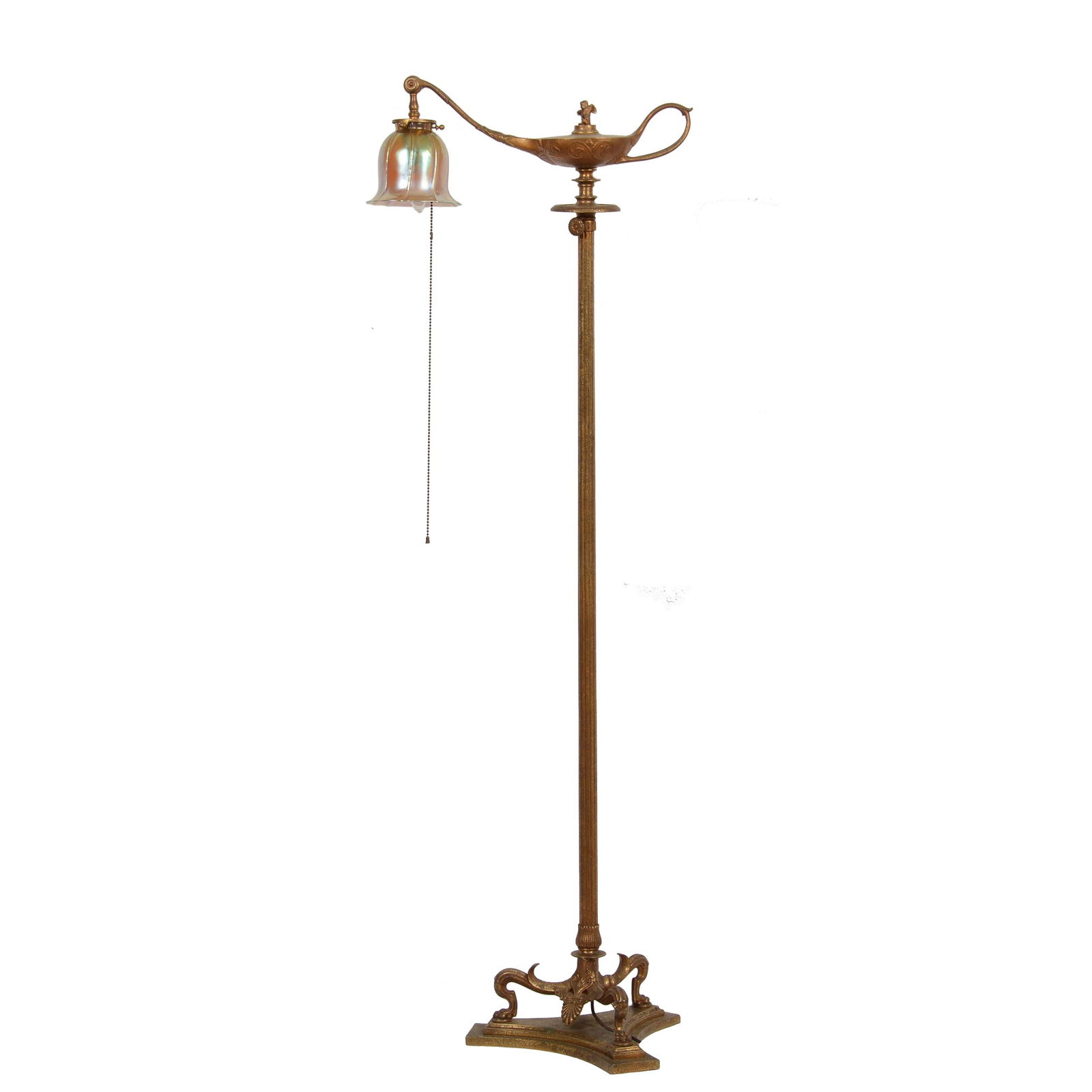 Rare Floor Lamp Marked Tiffany Studios #576 (1 of 9)