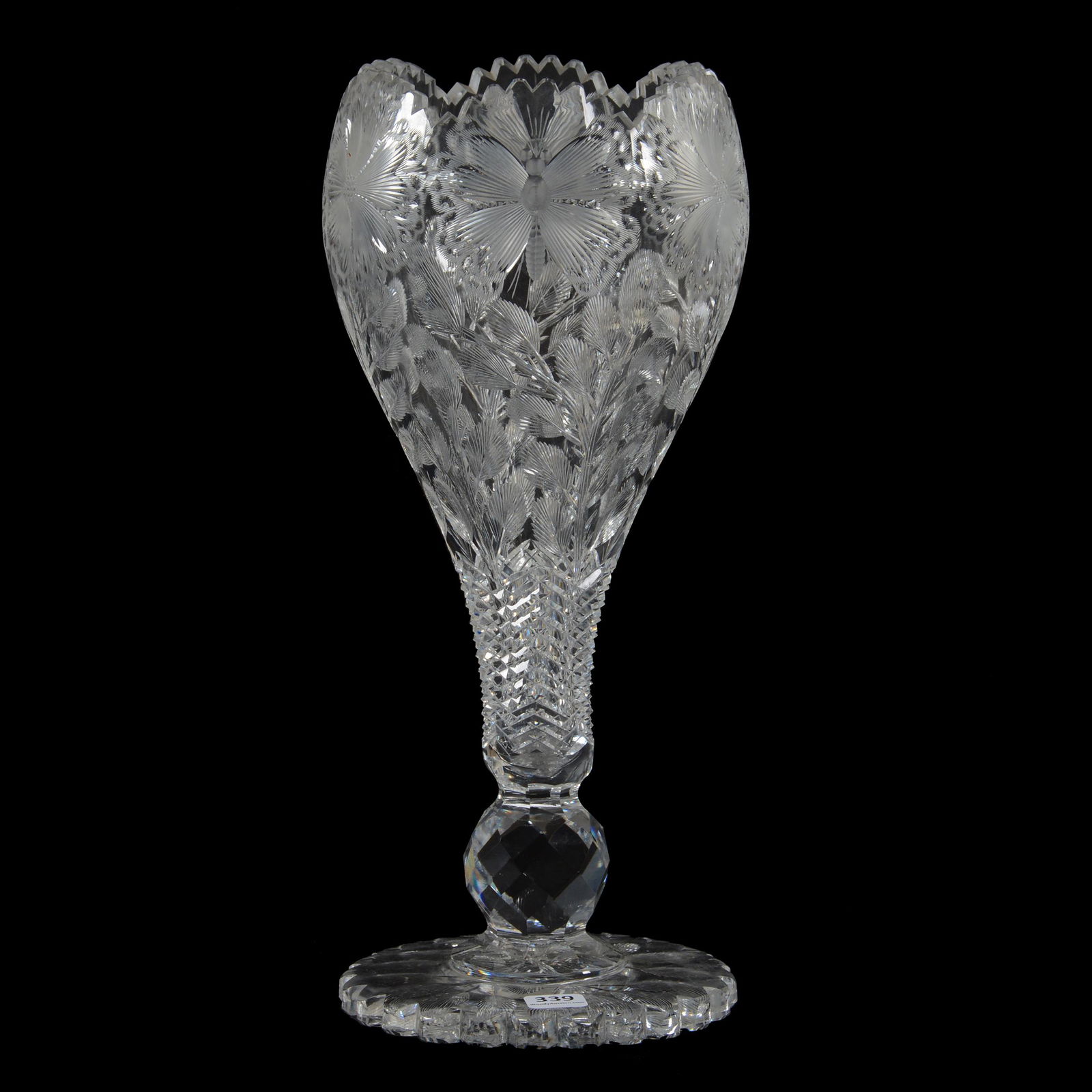 Chalice Vase, ABCG, Bubble Flower Pattern (1 of 4)