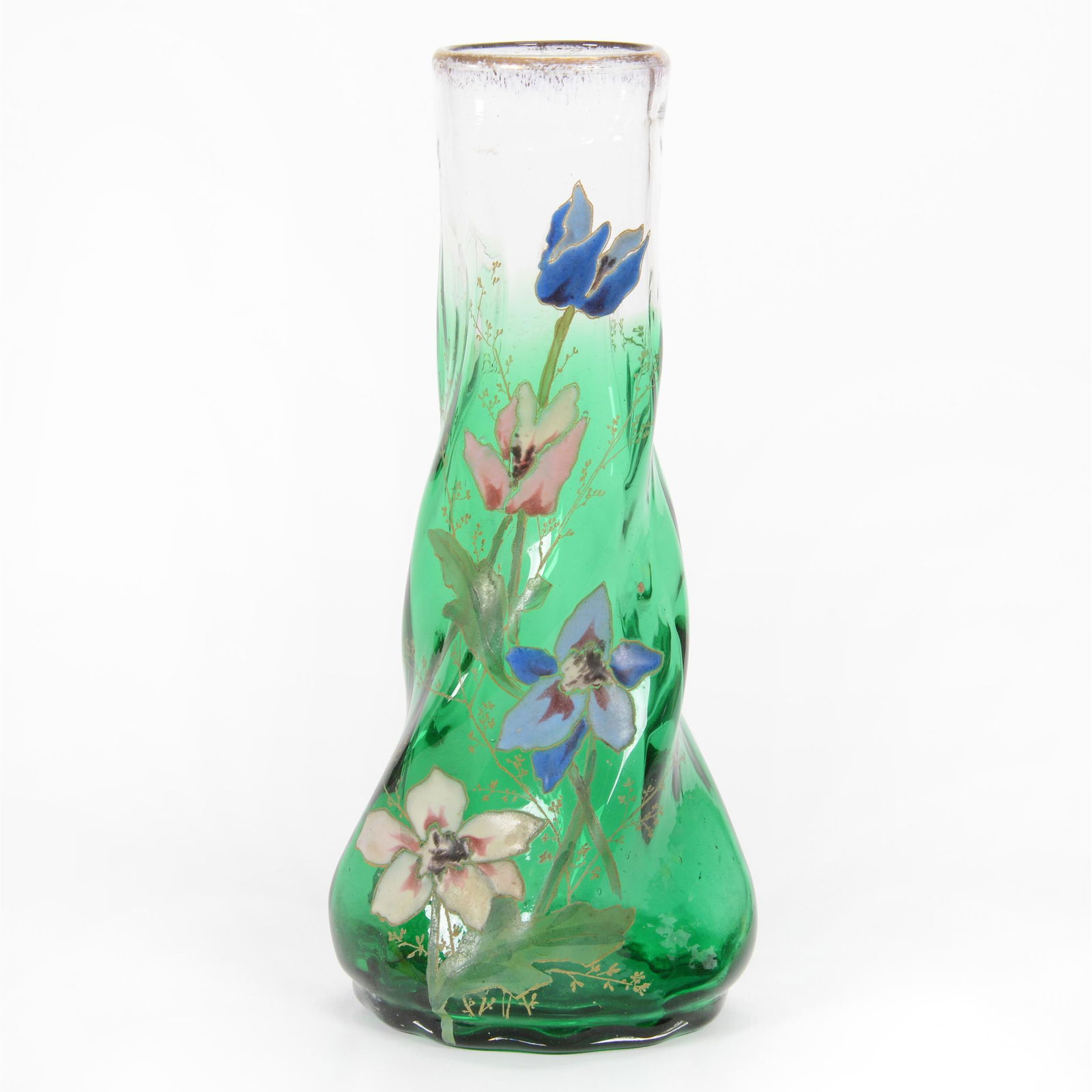 Vase, Unsigned Moser/Mont Joye Art Glass (1 of 3)