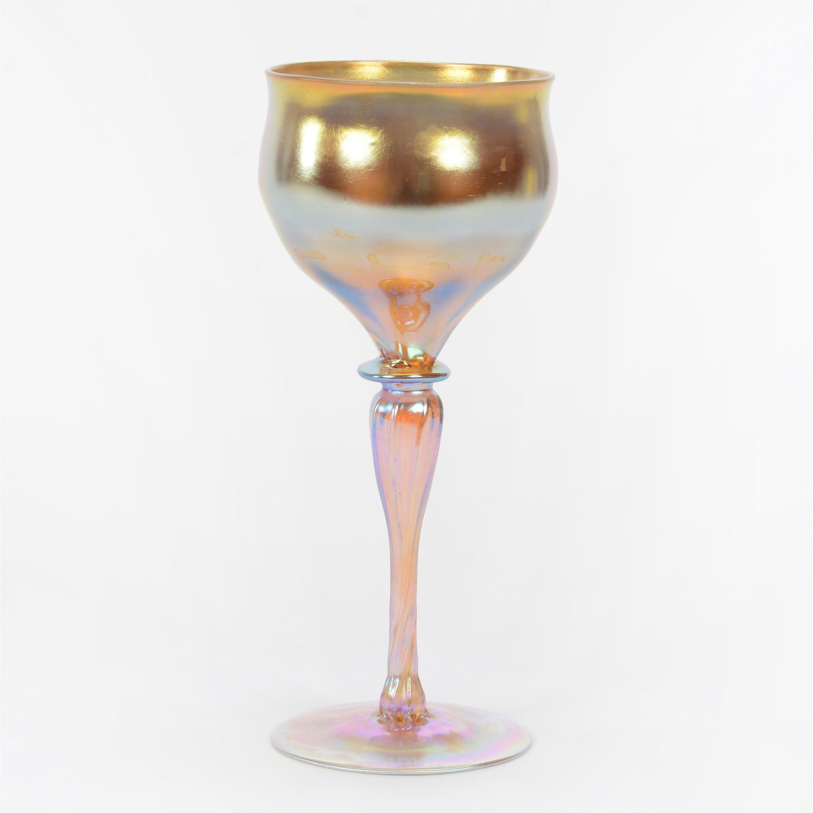Goblet Signed L.C. Tiffany-Favrile E82 Art Glass (1 of 3)