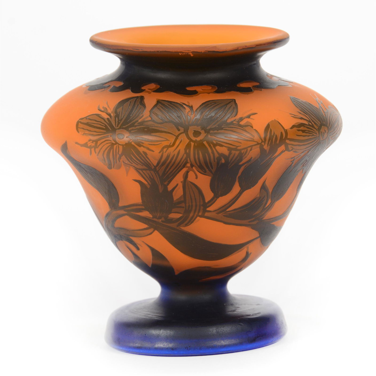 Vase Signed Richard French Cameo Art Glass (1 of 4)