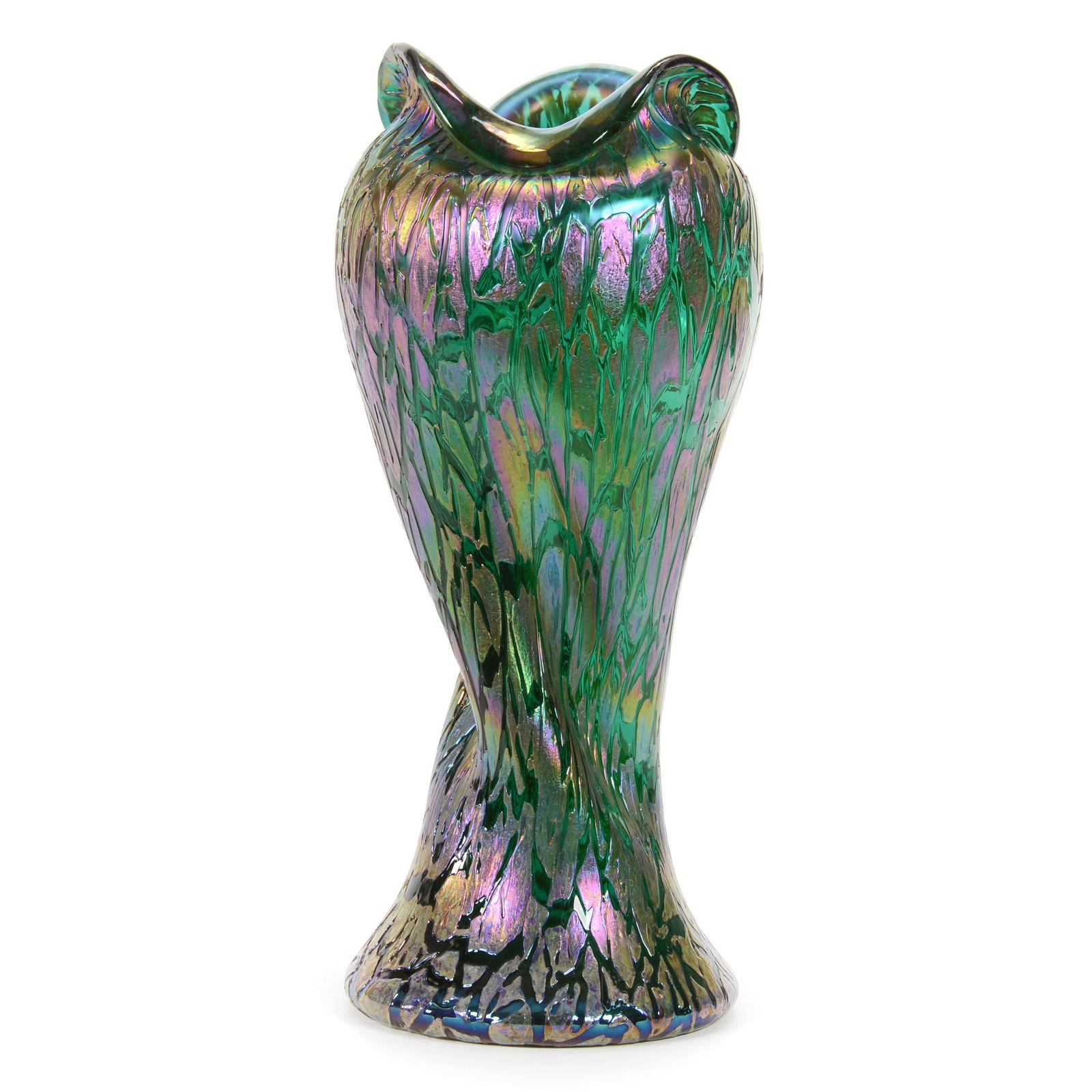 Vase, Unmarked Loetz Style Art Glass (1 of 3)