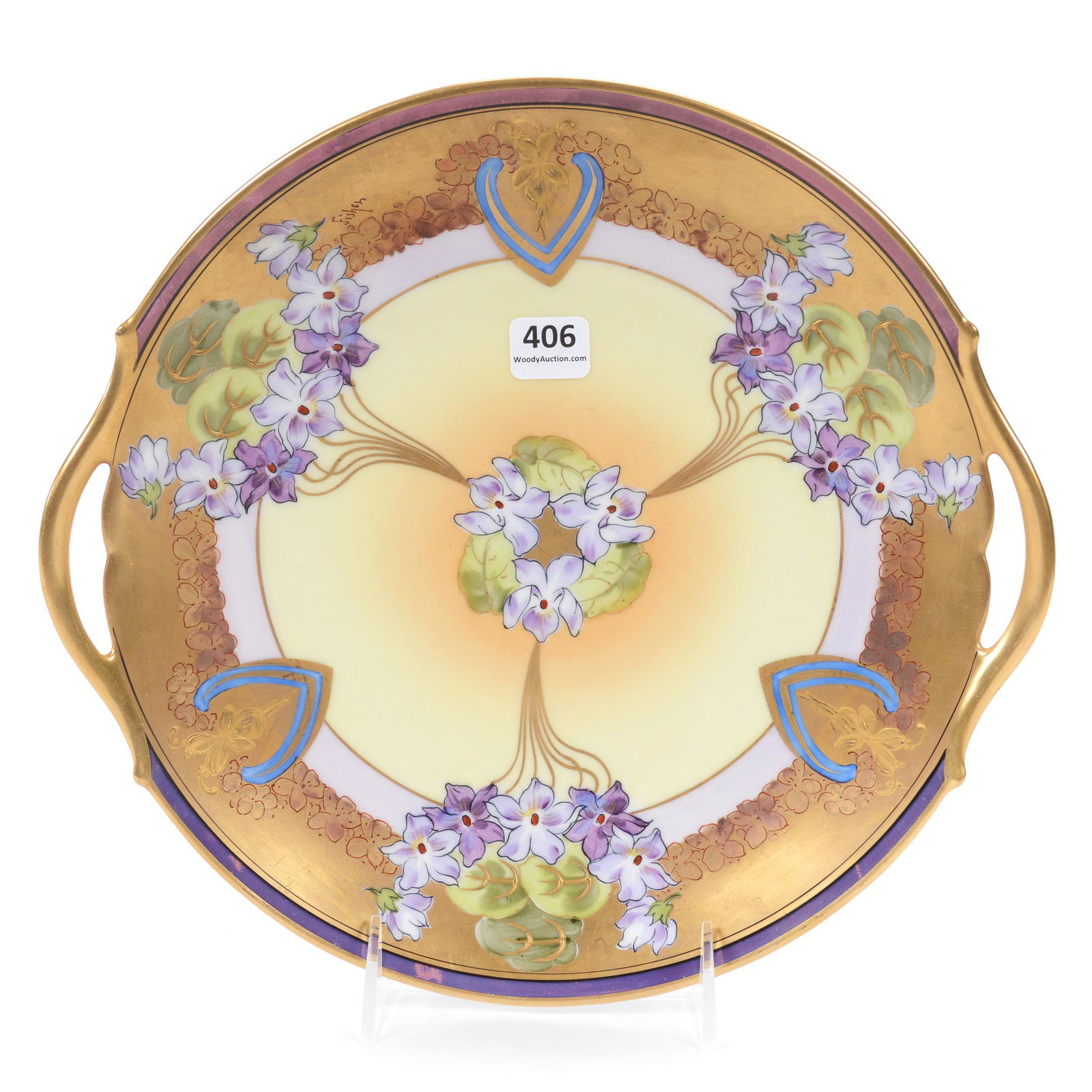 Cake Plate Marked Pickard (1 of 3)