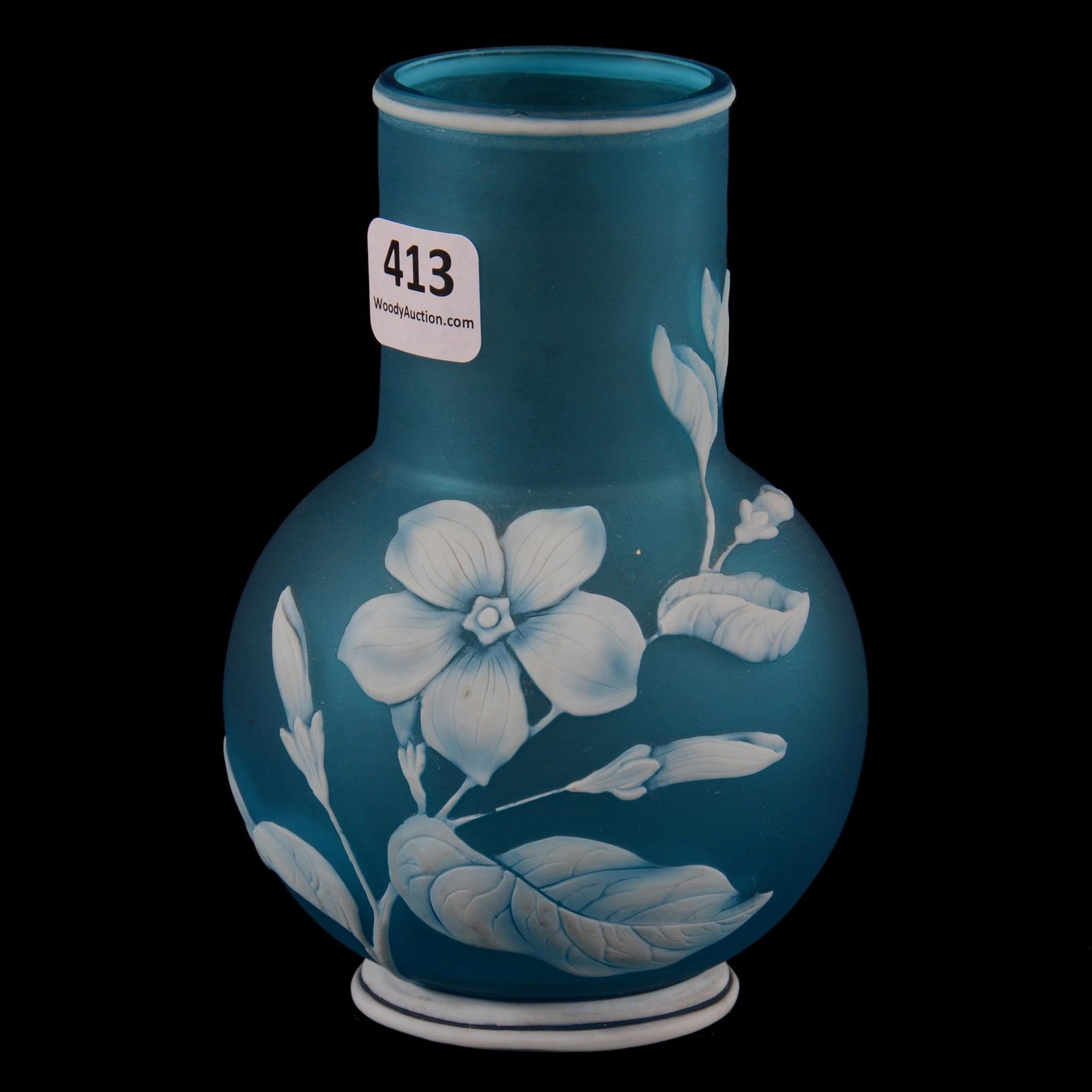 Vase, Unmarked Webb English Cameo Art Glass (1 of 3)
