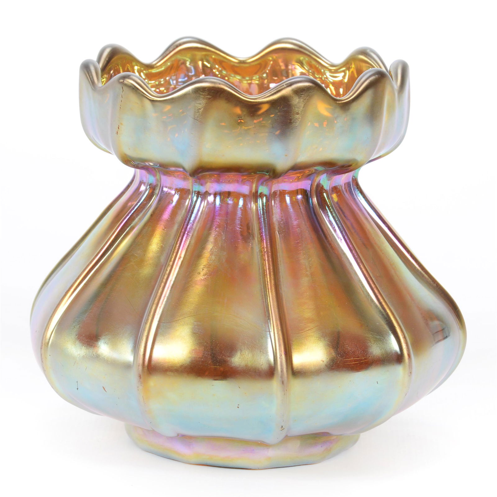 Vase Signed Aurene By Steuben Art Glass (1 of 3)