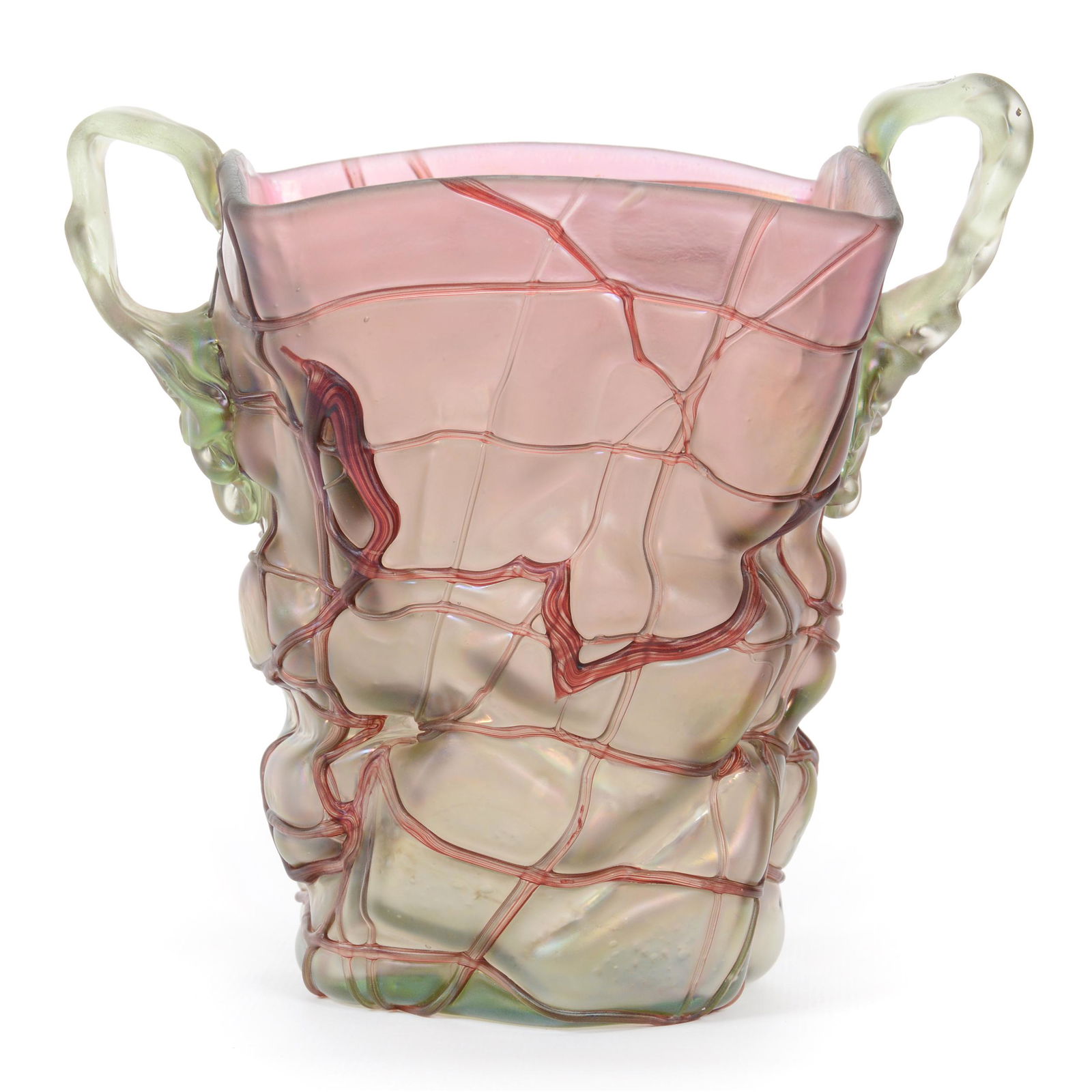 Vase, Unmarked Pallme-Koenig Art Glass (1 of 3)