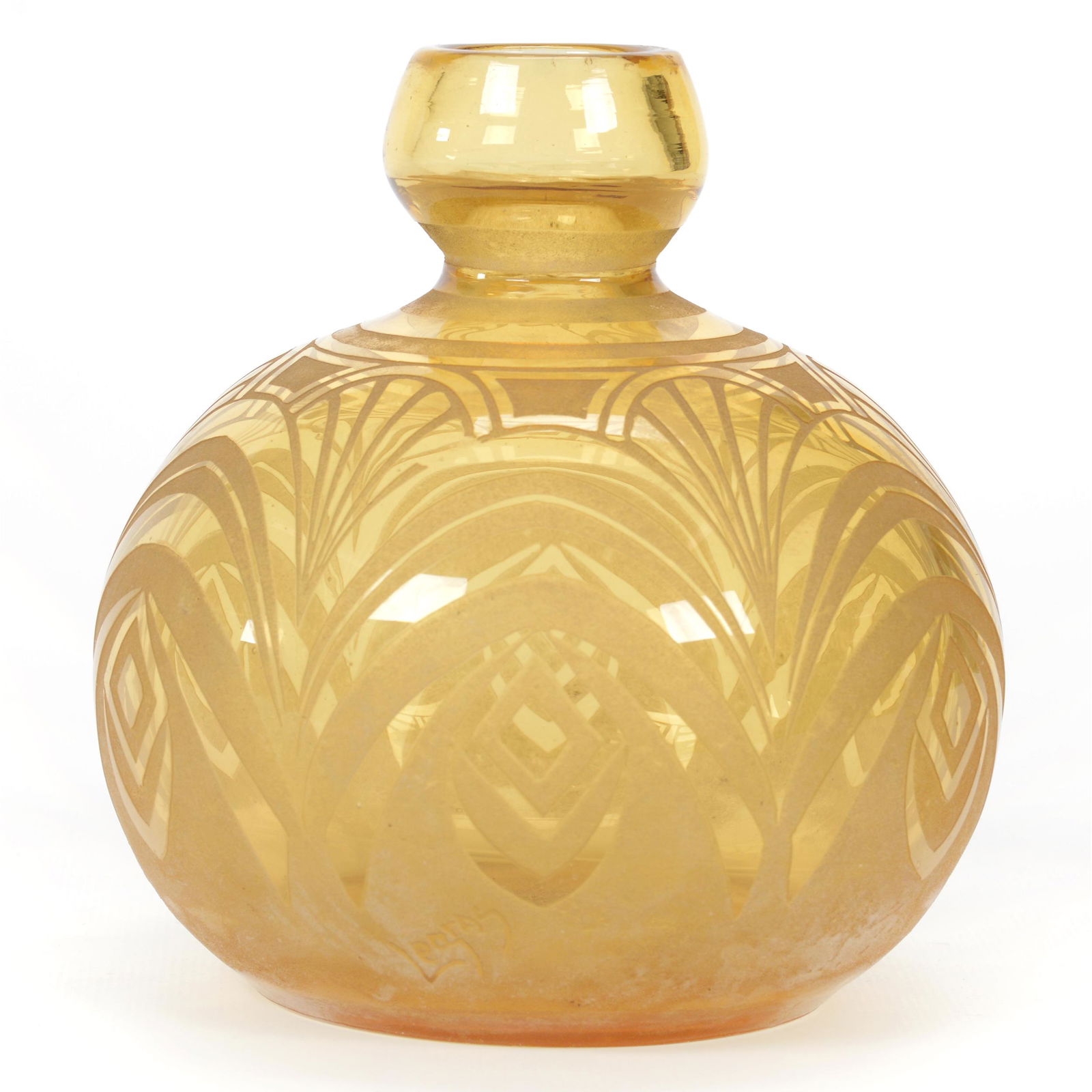 Vase Signed LeGras French Cameo Art Glass (1 of 4)