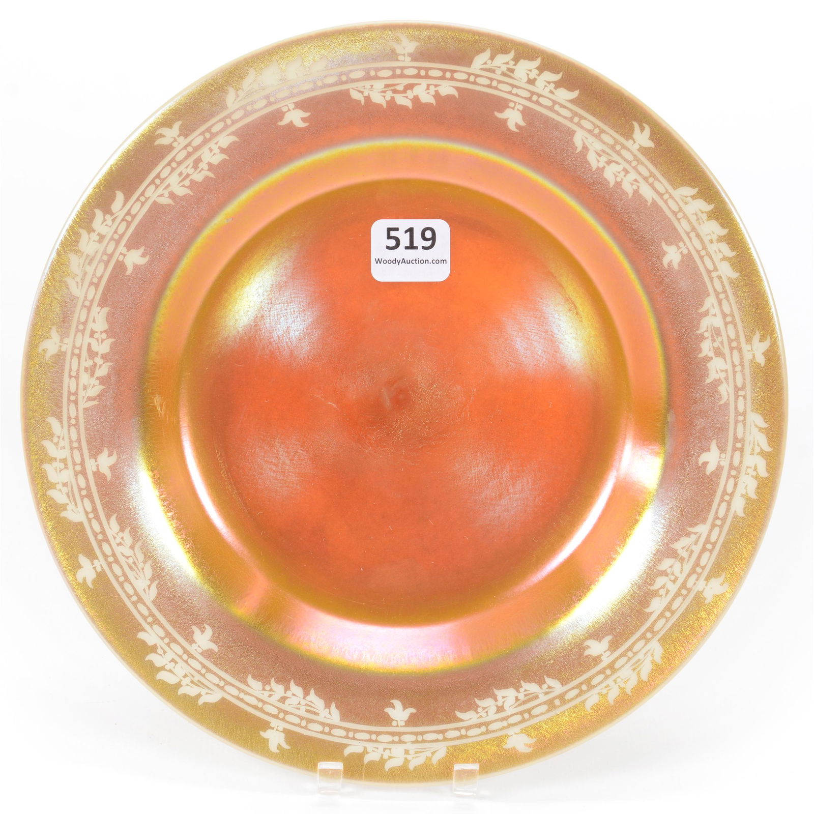 Plate, Steuben Gold Calcite Art Glass (1 of 2)