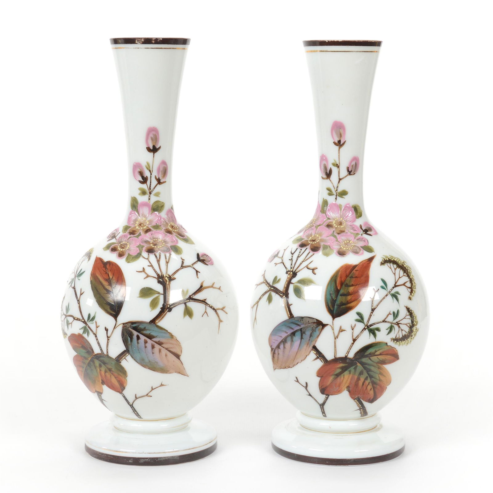 Pair Vases Marked Durand-Kimball Art Glass (1 of 3)