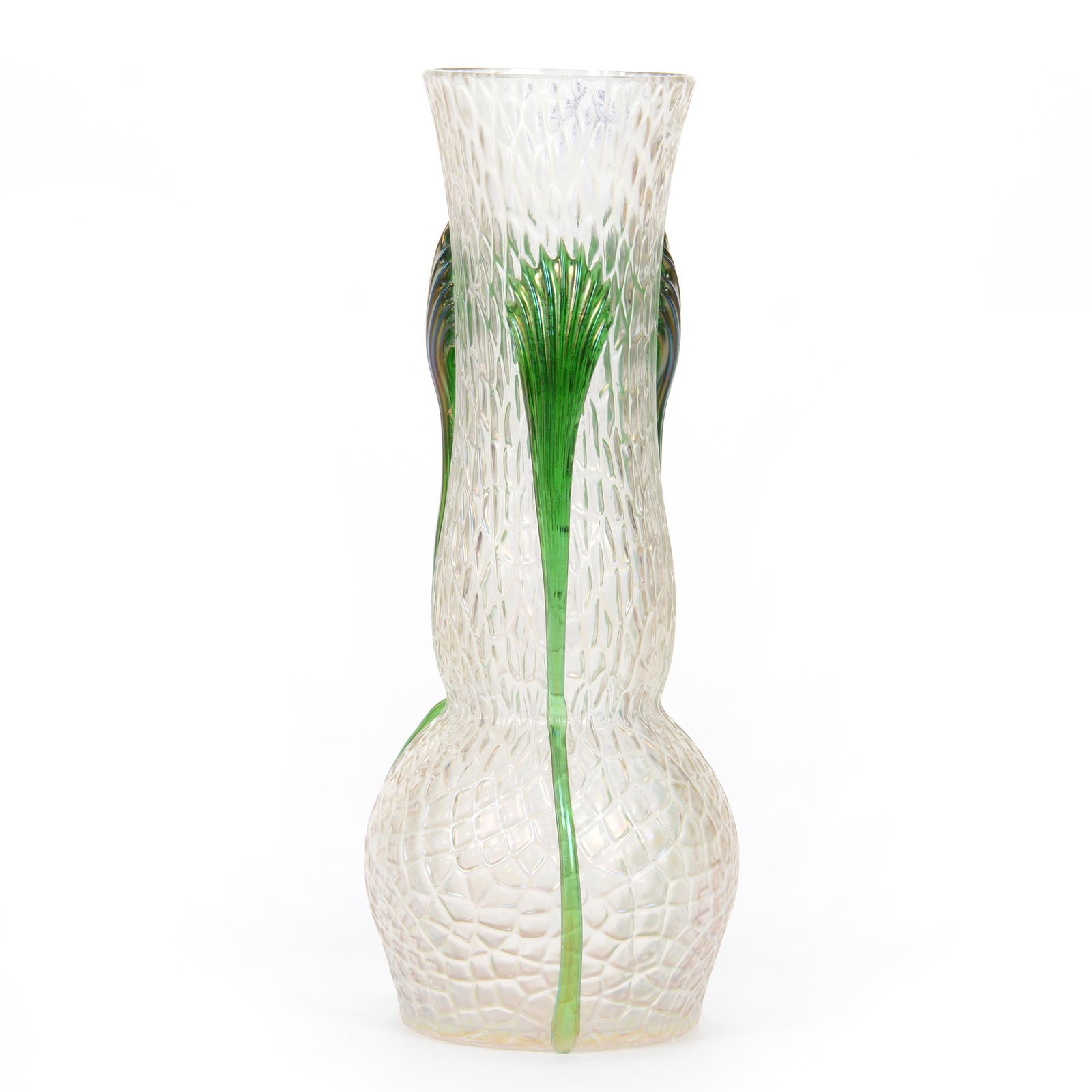 Vase, Unmarked Kralik Martele Art Glass (1 of 3)